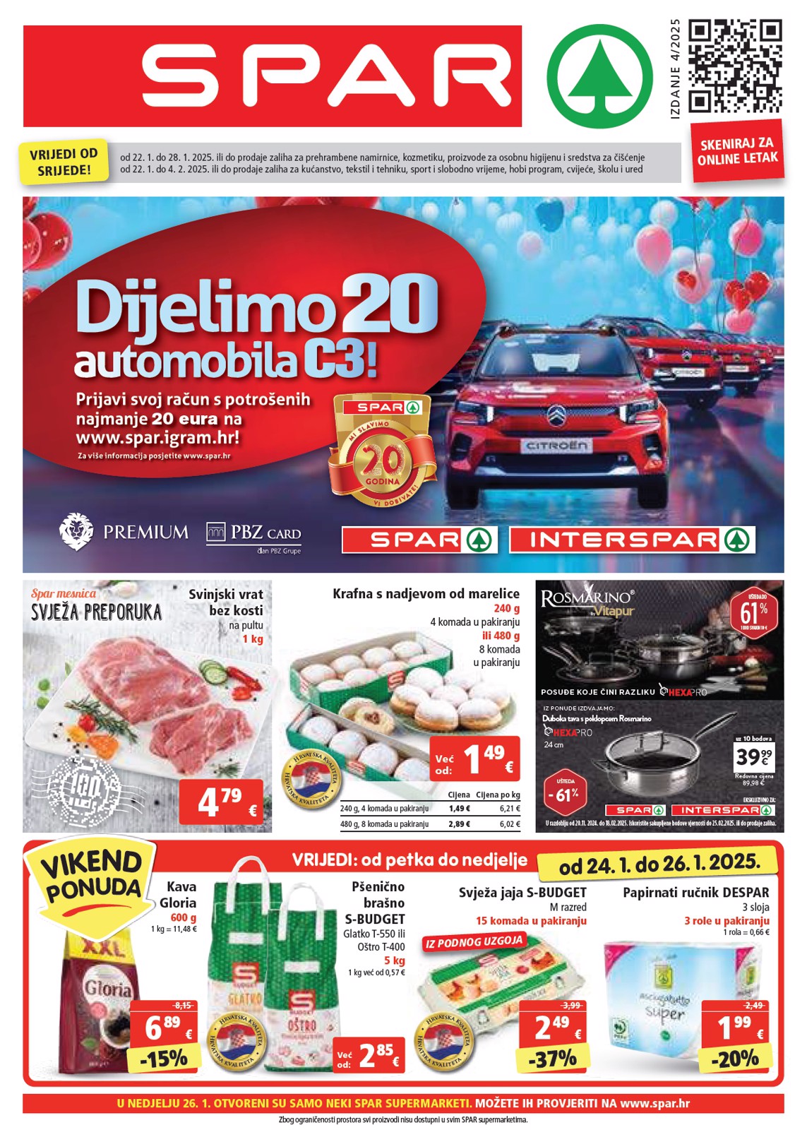 SPAR katalog vrijedi od 22.01. do 28.01.