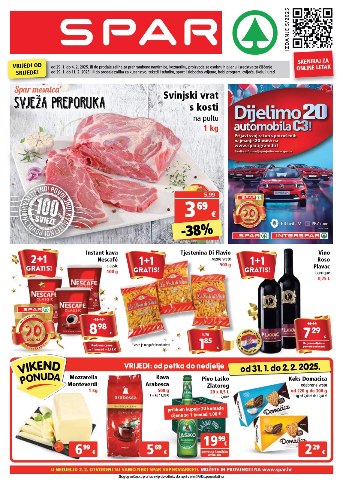 SPAR katalog vrijedi od 29.01. do 04.02.