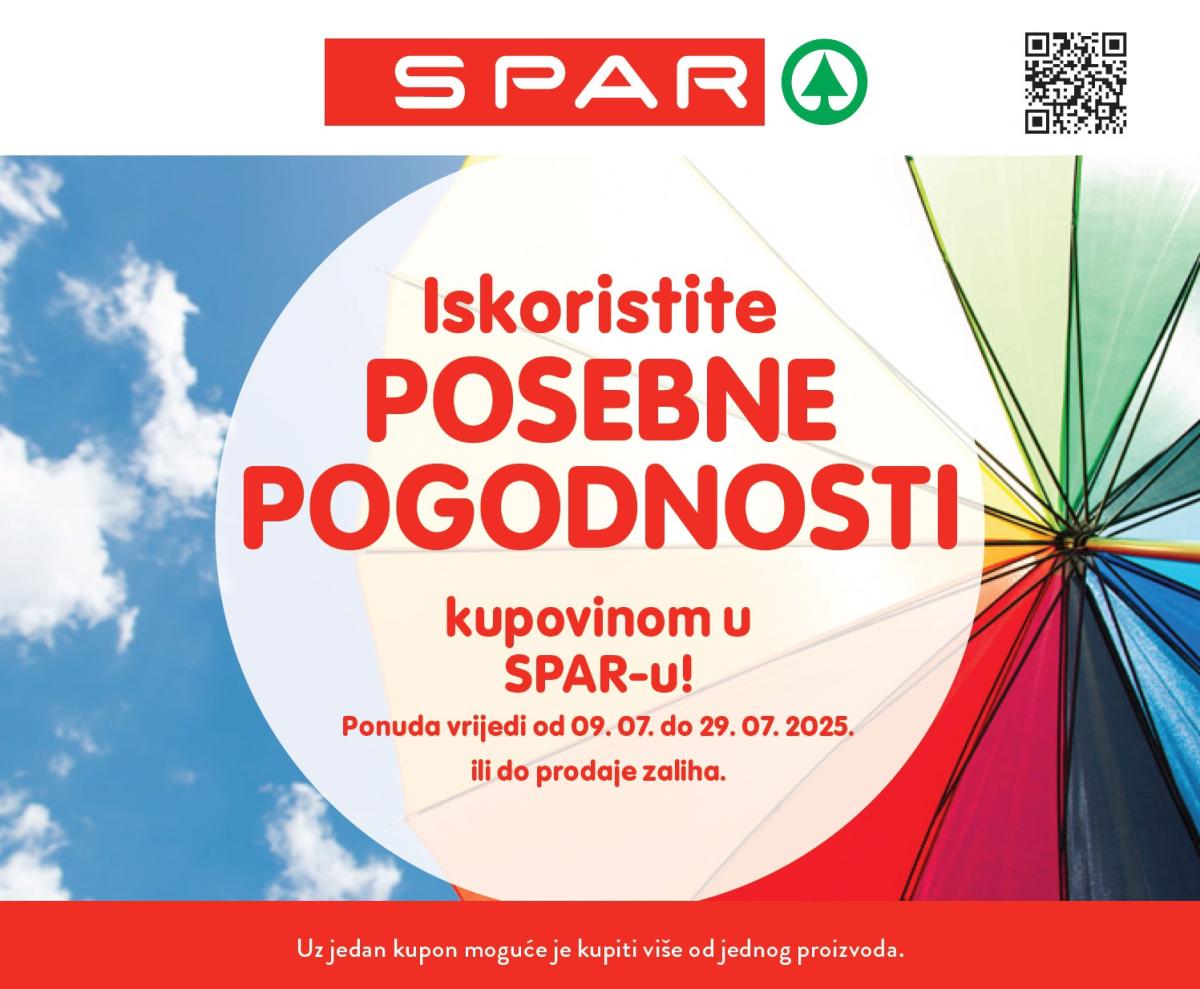 Prelistajte katalog SPAR - Pogodnosti, vrijedi od 09.07. do 29.07.