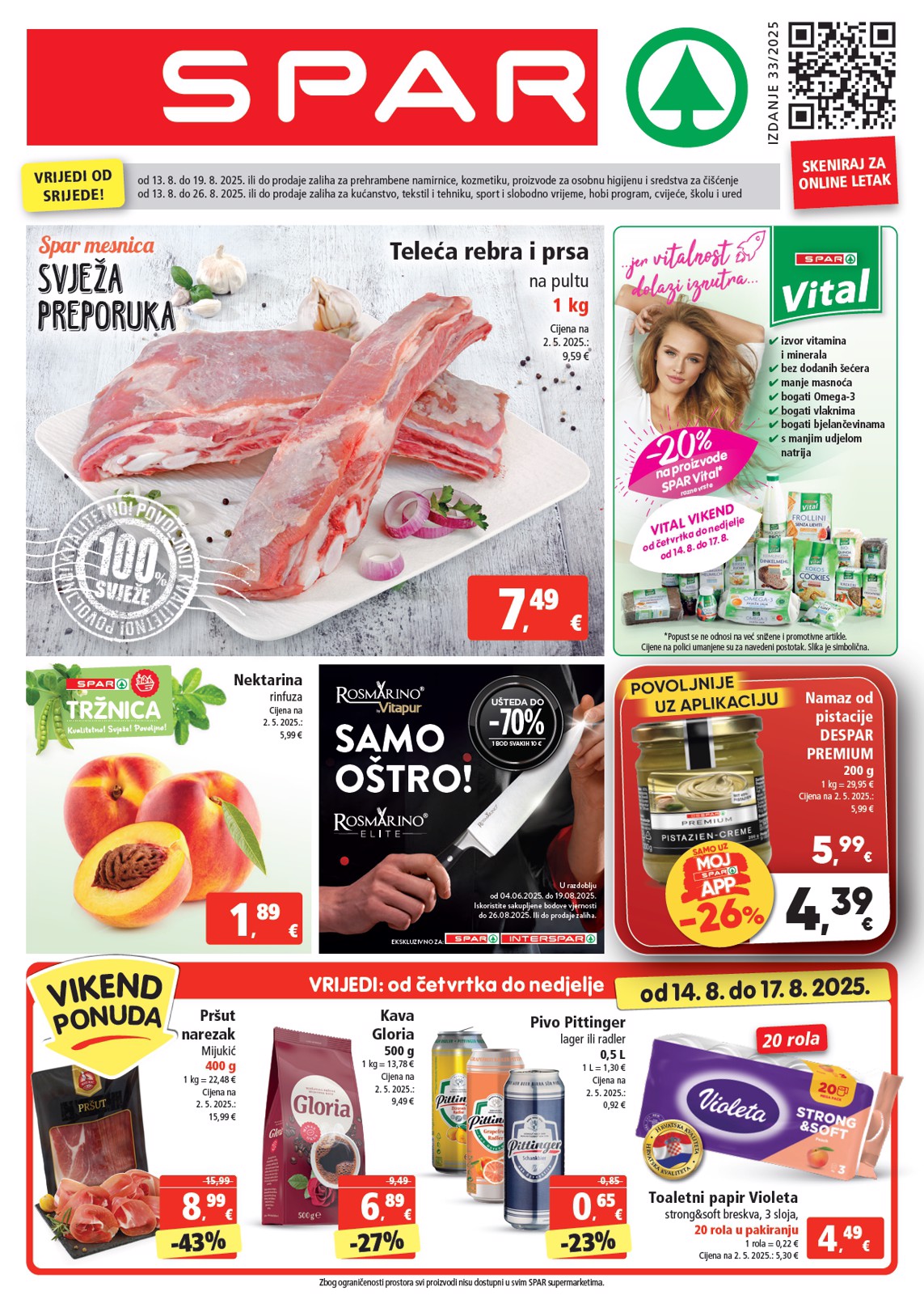 Prelistajte katalog SPAR, vrijedi od 13.08. do 19.08.