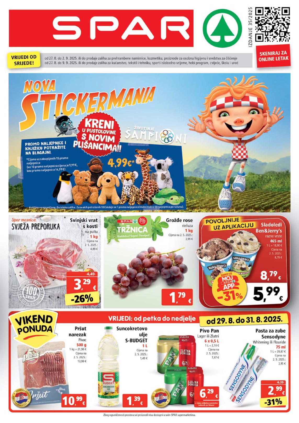 Prelistajte katalog SPAR, vrijedi od 27.08. do 02.09.