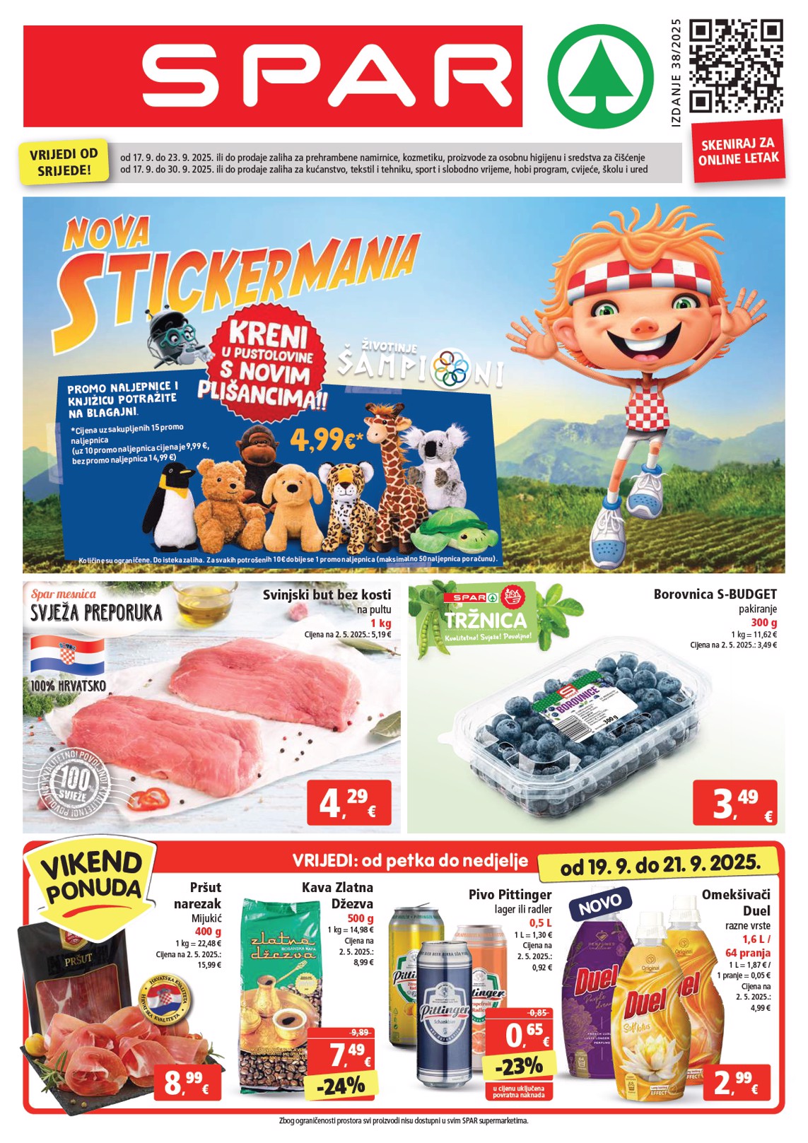 Prelistajte katalog SPAR, vrijedi od 17.09. do 23.09.