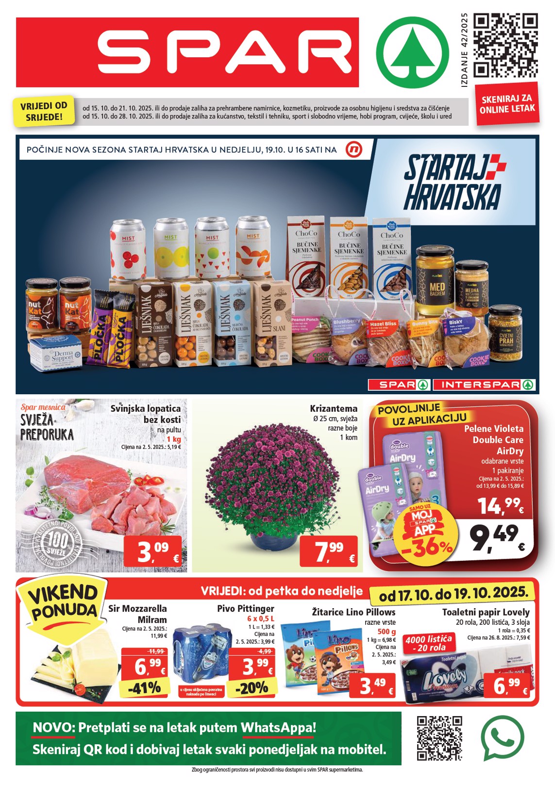 Prelistajte katalog SPAR, vrijedi od 15.10. do 21.10.
