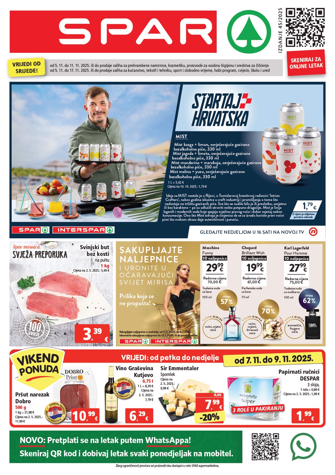 Prelistajte katalog SPAR, vrijedi od 05.11. do 11.11.