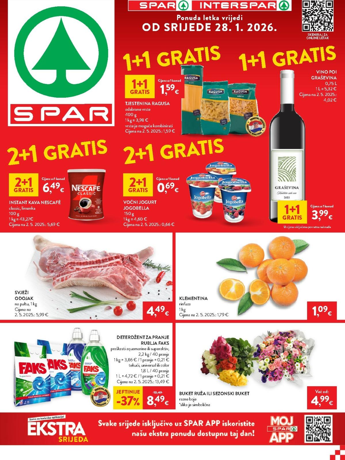 Prelistajte katalog SPAR, vrijedi od 28.01. do 03.02.