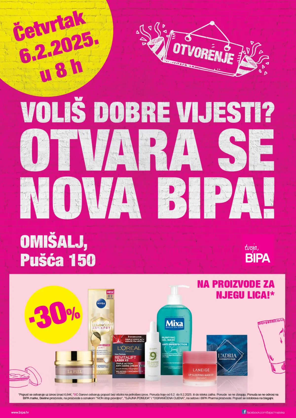 BIPA - Letak otvorenja Omišalj katalog vrijedi od 06.02. do 19.02.