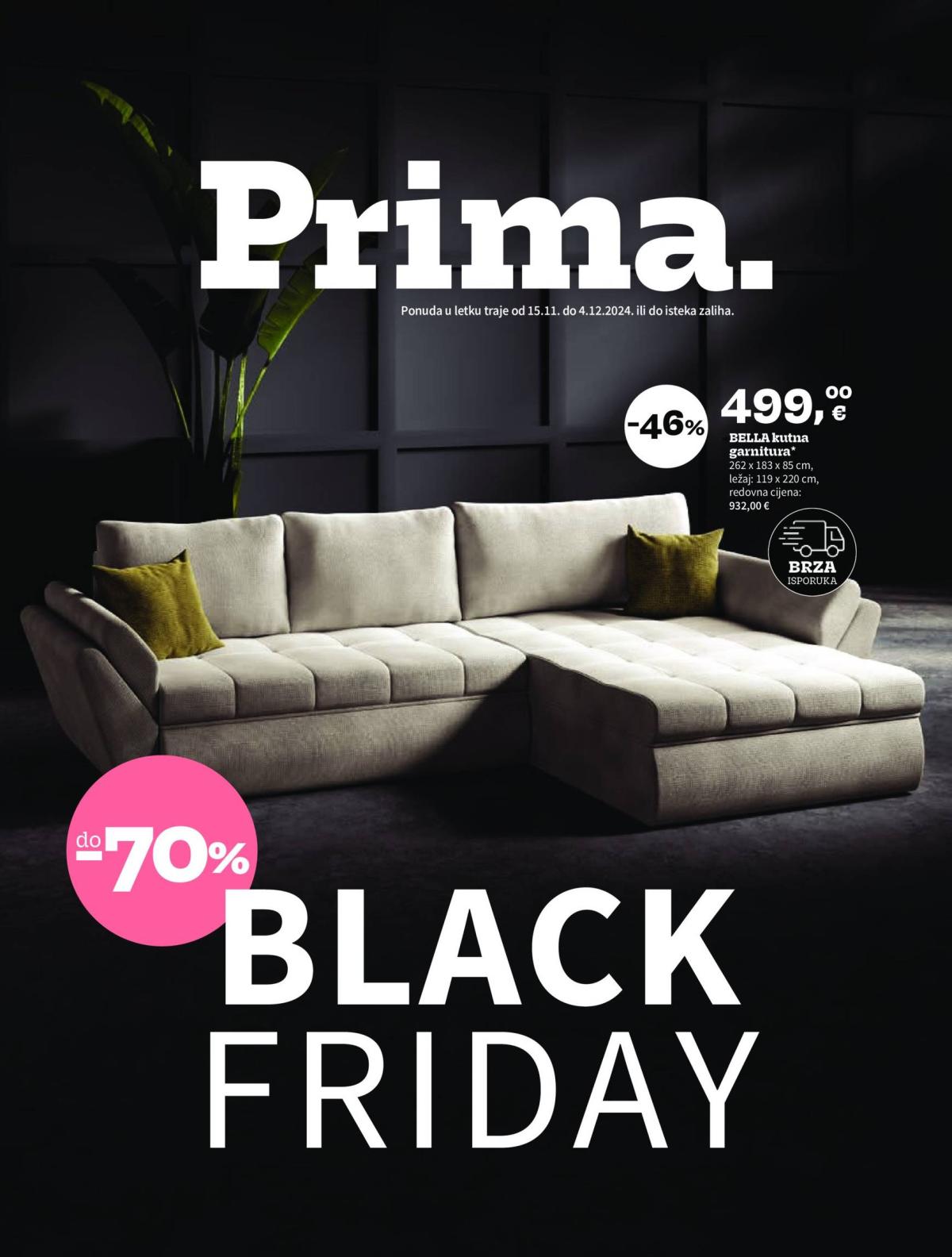 Prima - Black Friday katalog vrijedi od 15.11. do 04.12.