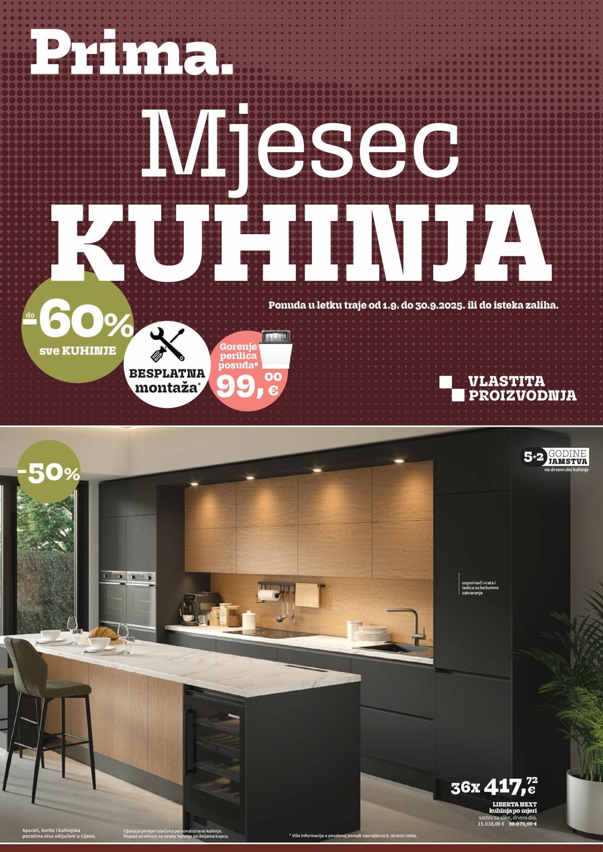 Prelistajte katalog Prima - Mjesec kuhinha, vrijedi od 01.09. do 30.09.