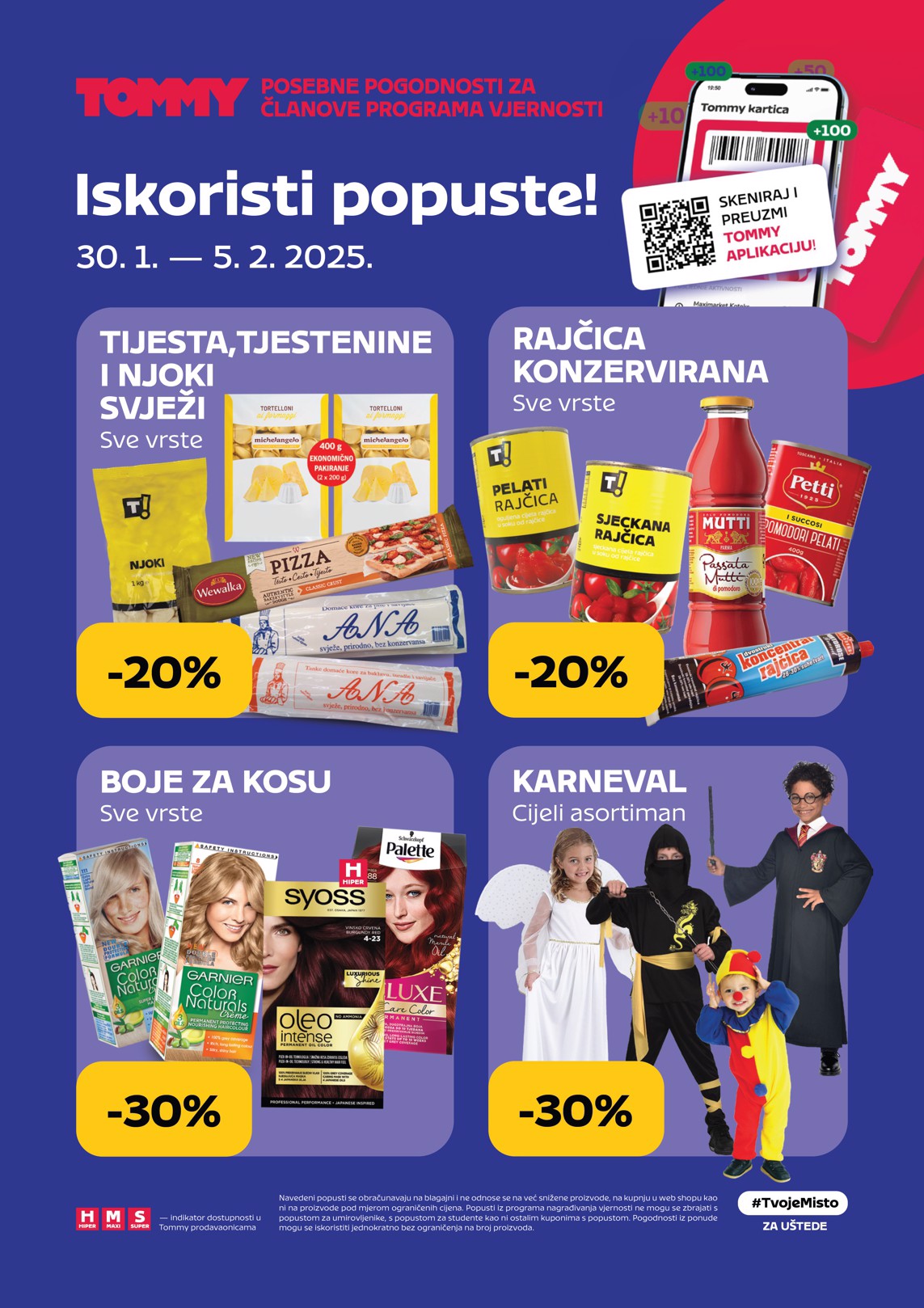 Tommy - Pogodnosti za Tommy članove katalog vrijedi od 30.01. do 05.02.