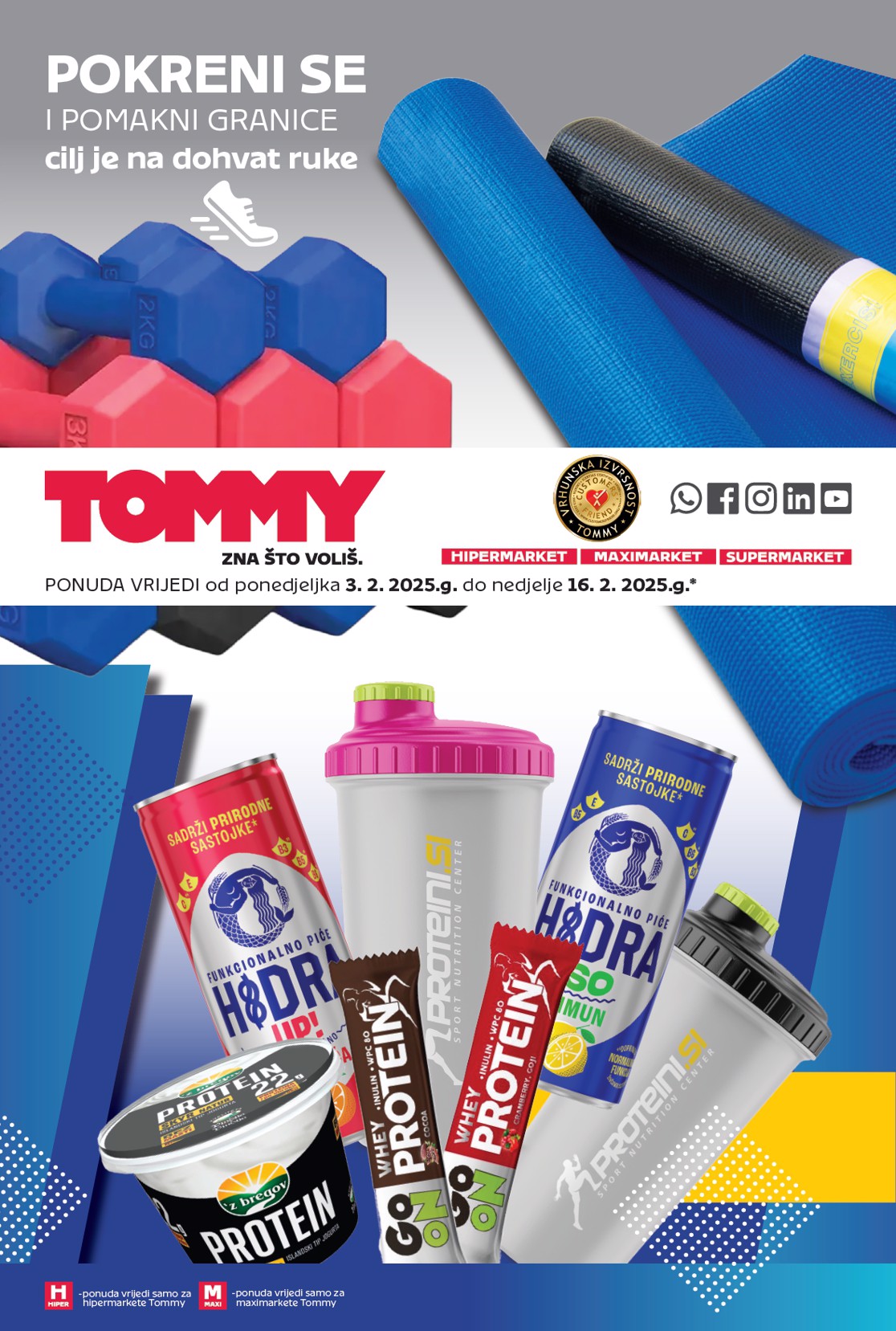 Tommy - Super ponuda za sport katalog vrijedi od 03.02. do 16.02.