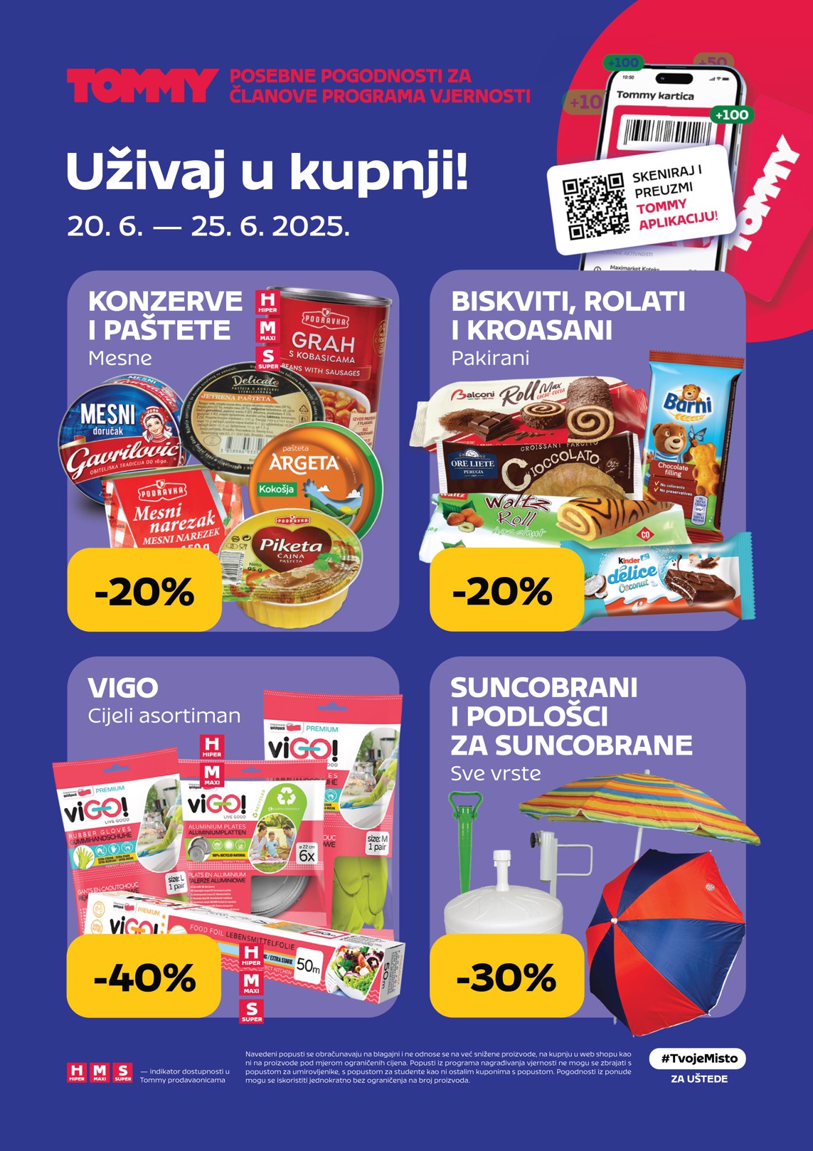 Prelistajte katalog Tommy - Pogodnosti za Tommy vjerne članove, vrijedi od 20.06. do 25.06.
