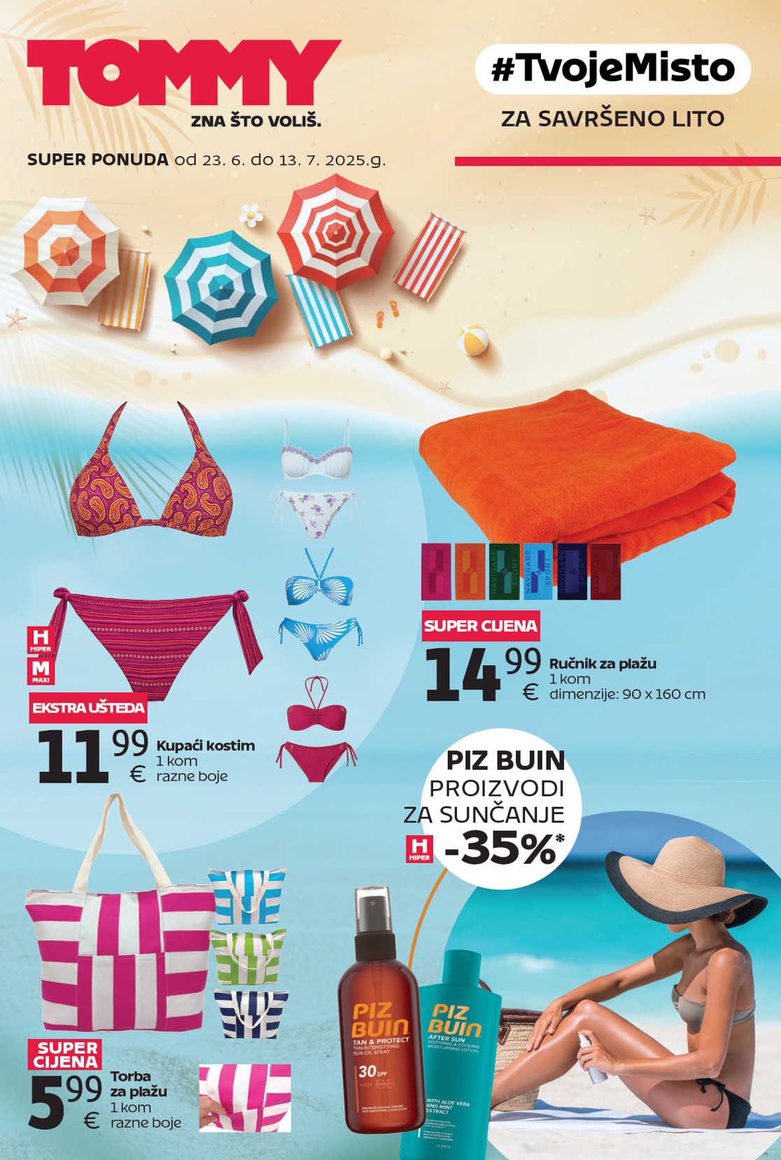 Prelistajte katalog Tommy - Ljetna ponuda, vrijedi od 23.06. do 13.07.