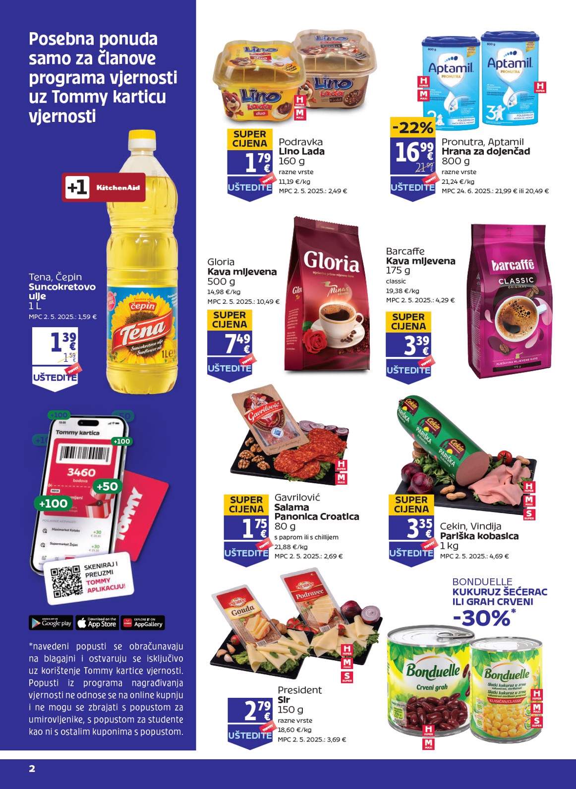 Prelistajte katalog Tommy - Pogodnosti za Tommy vjerne članove, vrijedi od 25.09. do 01.10.