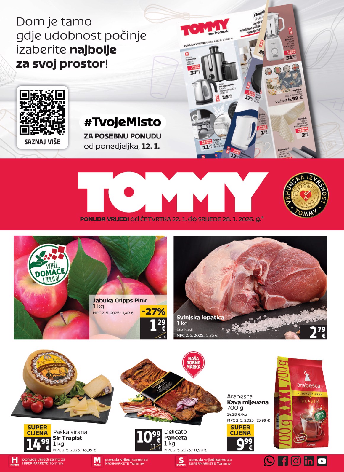 Prelistajte katalog Tommy, vrijedi od 22.01. do 28.01.