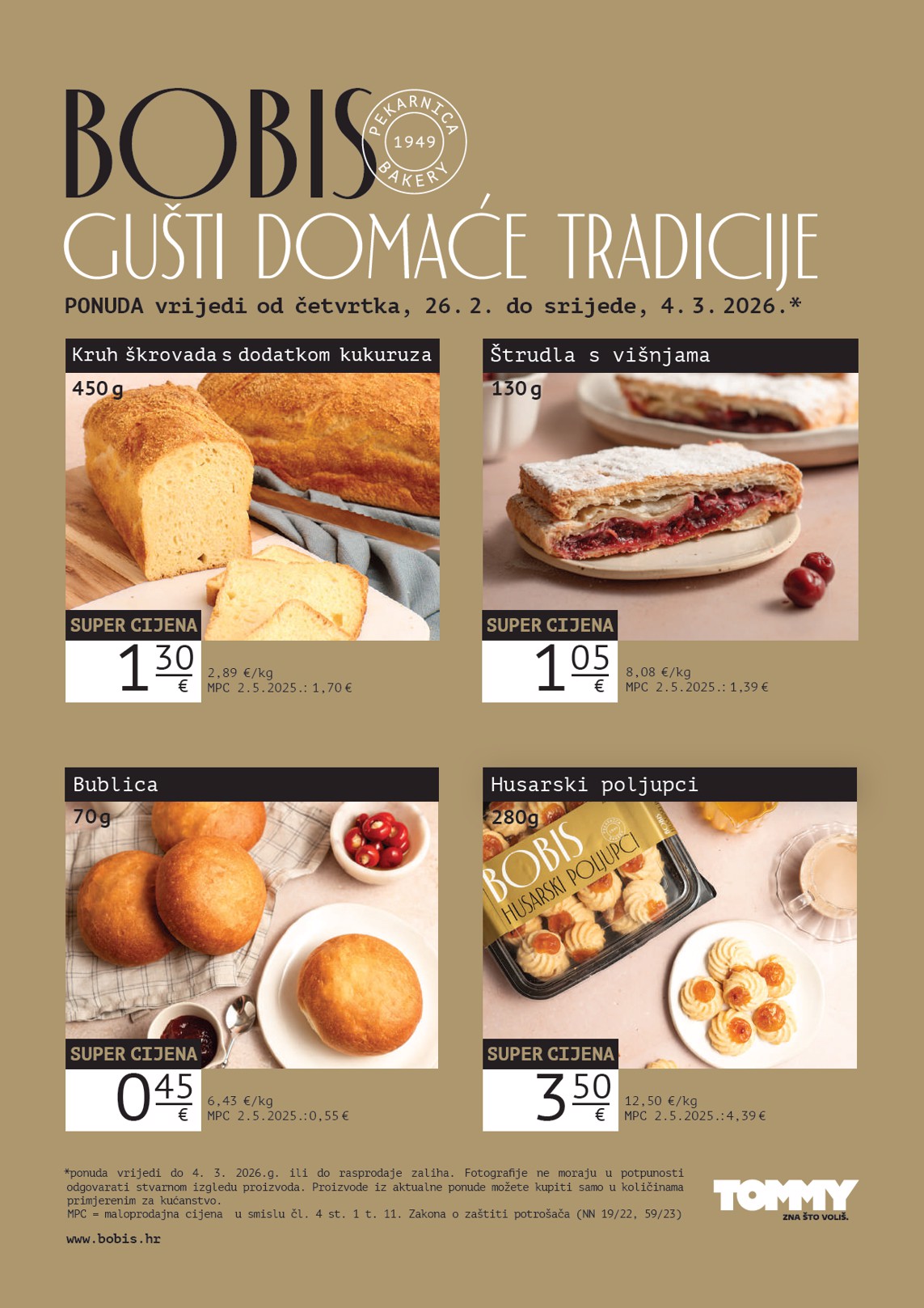 Prelistajte katalog Tommy - Bobis Super ponuda, vrijedi od 26.02.2026 do 04.03.2026
