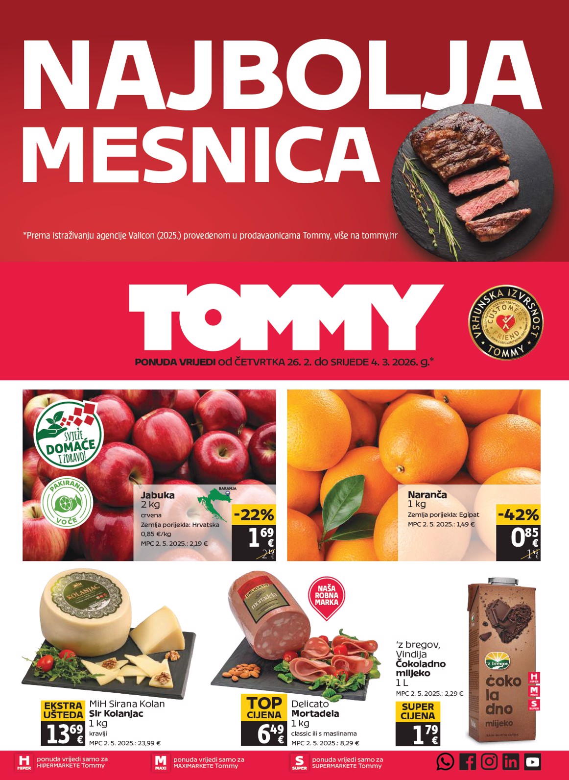 Prelistajte katalog Tommy, vrijedi od 26.02.2026 do 04.03.2026