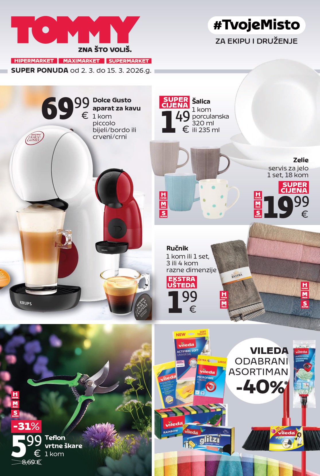 Prelistajte katalog Tommy - Super ponuda za vrt i proljeće, vrijedi od 02.03.2026 do 15.03.2026