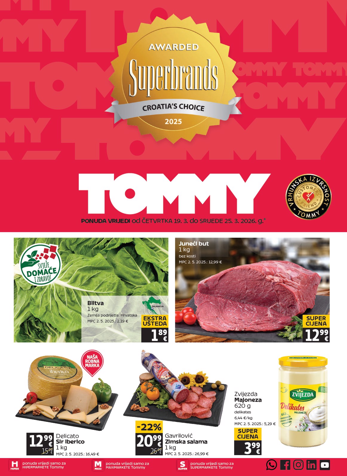 Prelistajte katalog Tommy, vrijedi od 19.03.2026 do 25.03.2026