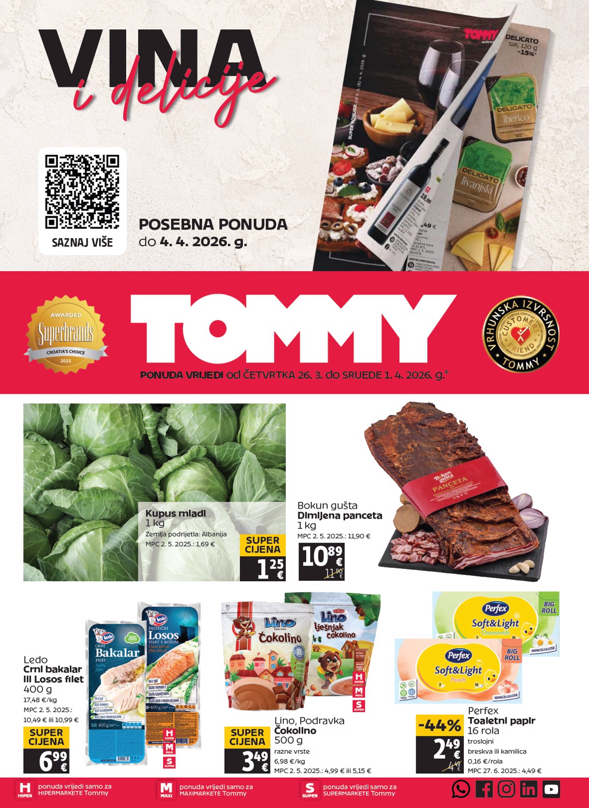 Prelistajte katalog Tommy, vrijedi od 26.03.2026 do 01.04.2026
