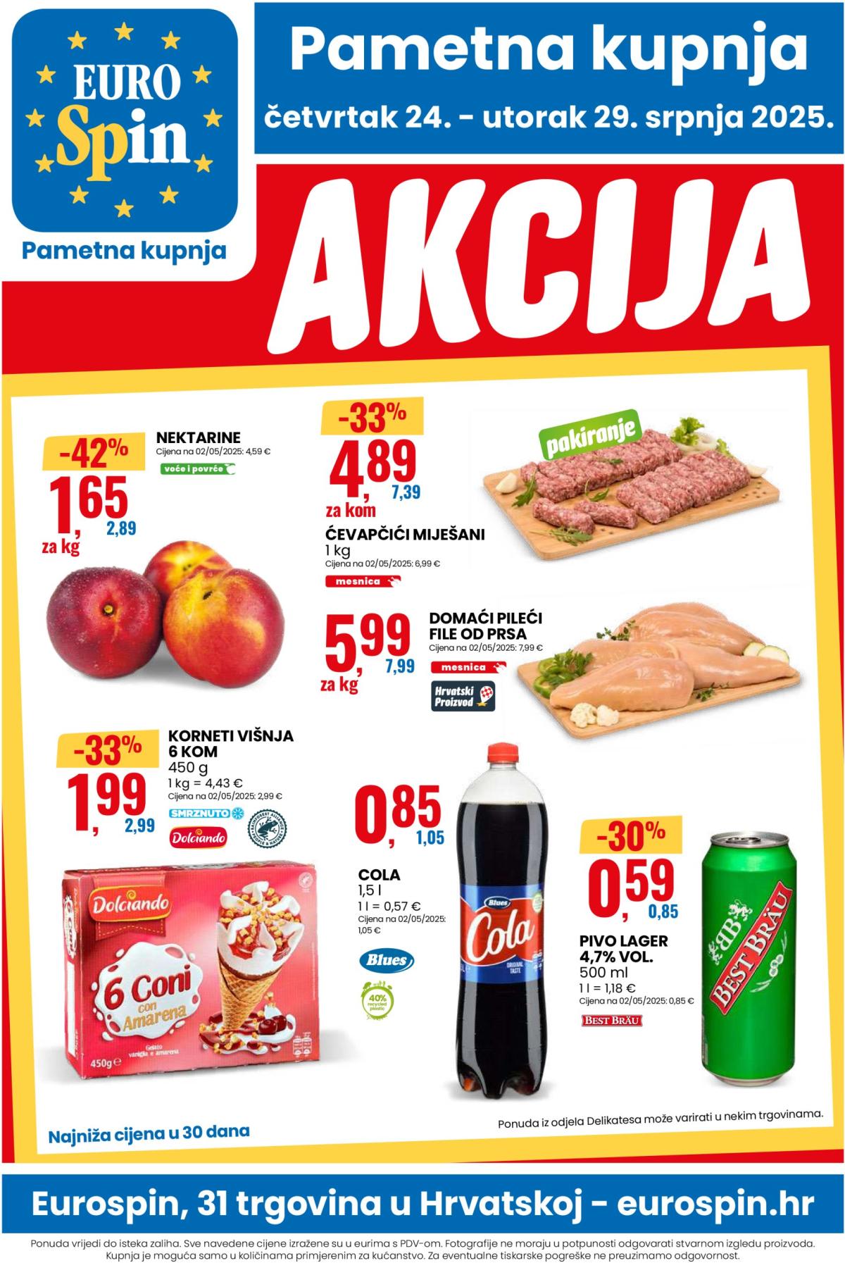 Prelistajte katalog Eurospin, vrijedi od 24.07. do 29.07.