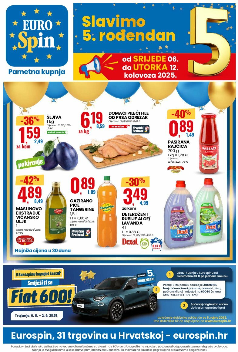 Prelistajte katalog Eurospin, vrijedi od 06.08. do 12.08.