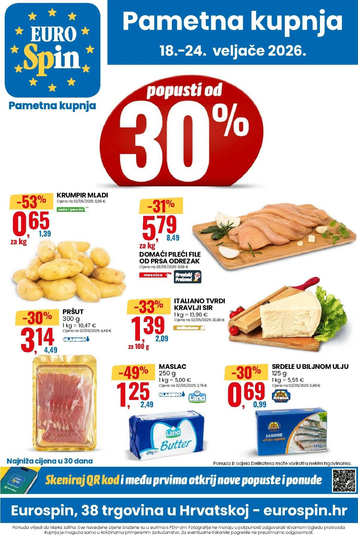 Prelistajte katalog Eurospin - Popusti od 30%, vrijedi od 18.02.2026 do 24.02.2026
