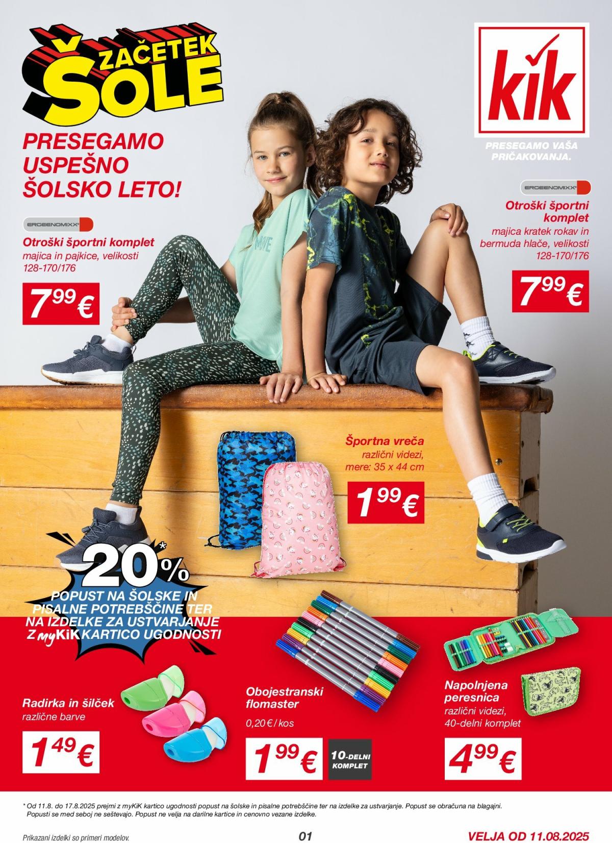 Prelistajte katalog KiK - Začetek šole, vrijedi od 11.08. do 14.09.