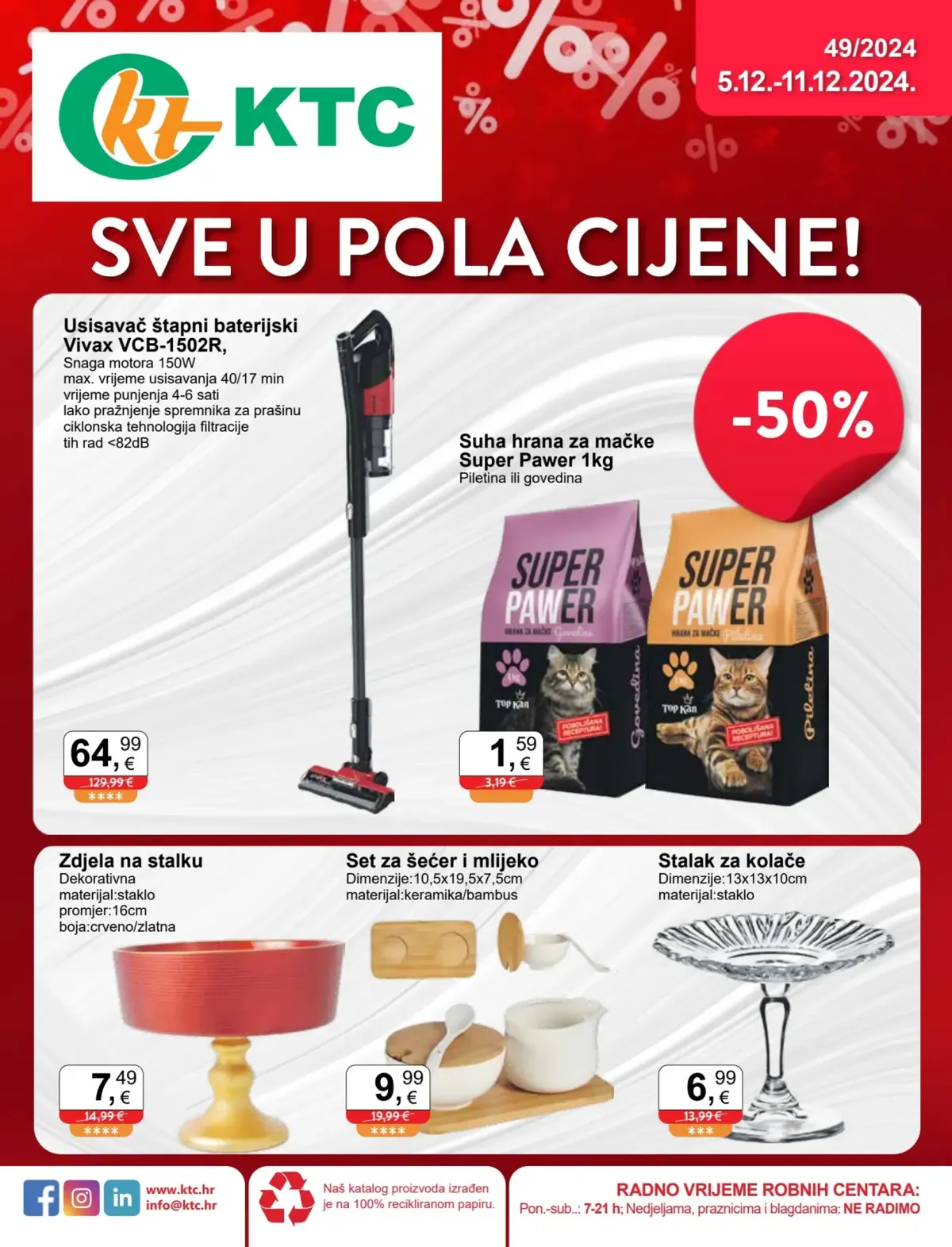 KTC - Sve u pola cijene! katalog vrijedi od 05.12. do 11.12.