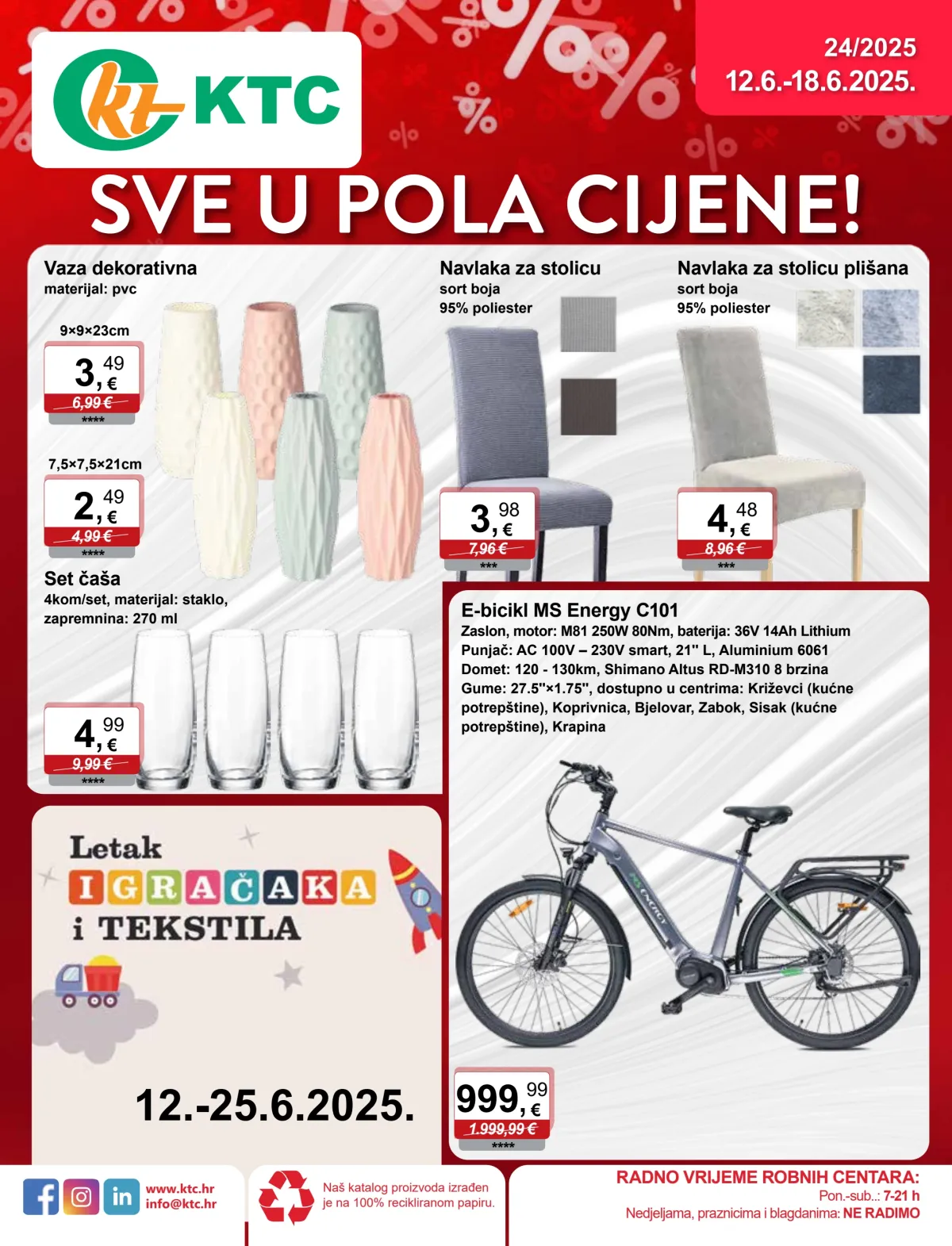 Prelistajte katalog KTC - Sve u pola cijene, vrijedi od 12.06. do 18.06.