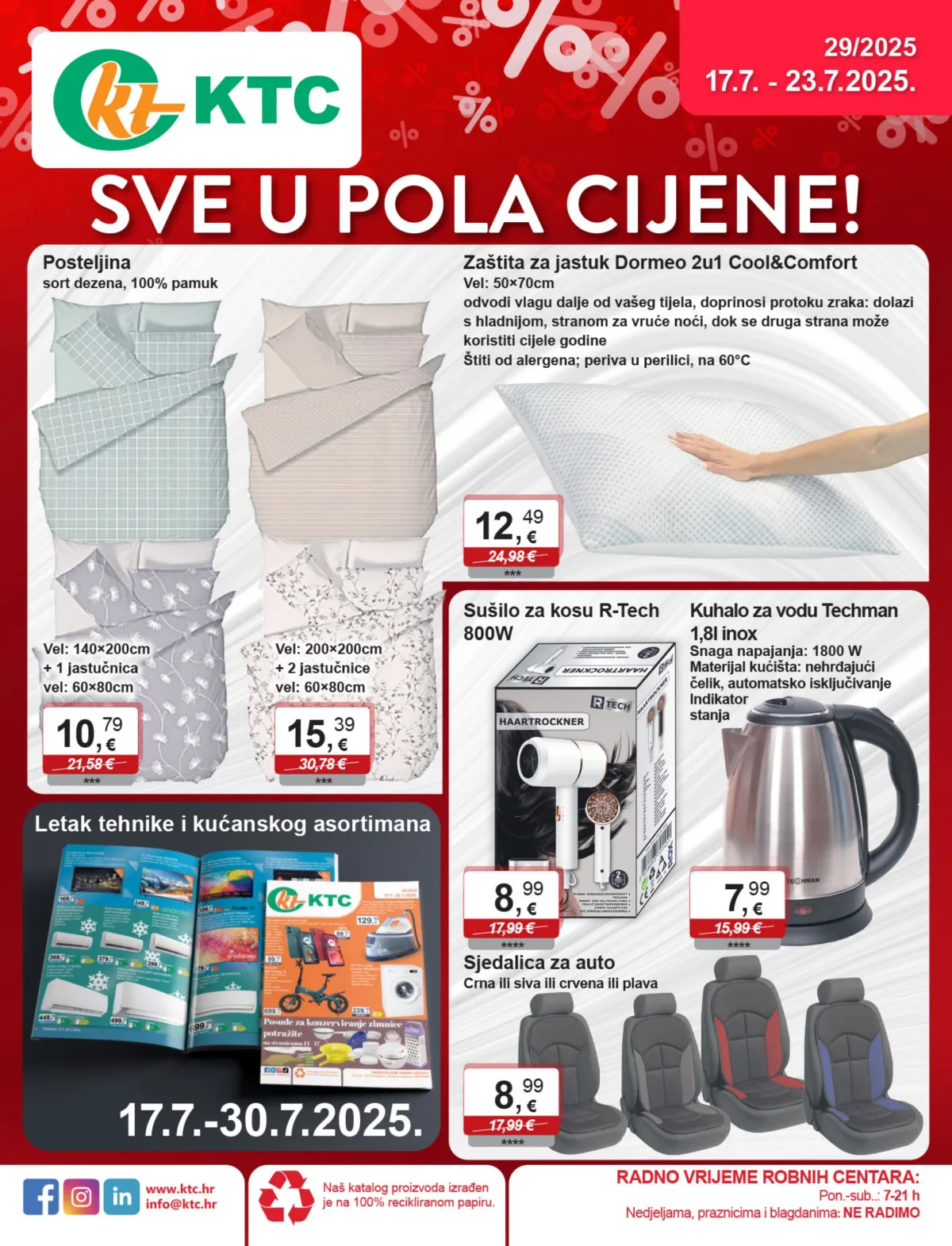 Prelistajte katalog KTC - Sve u pola cijene!, vrijedi od 17.07. do 23.07.
