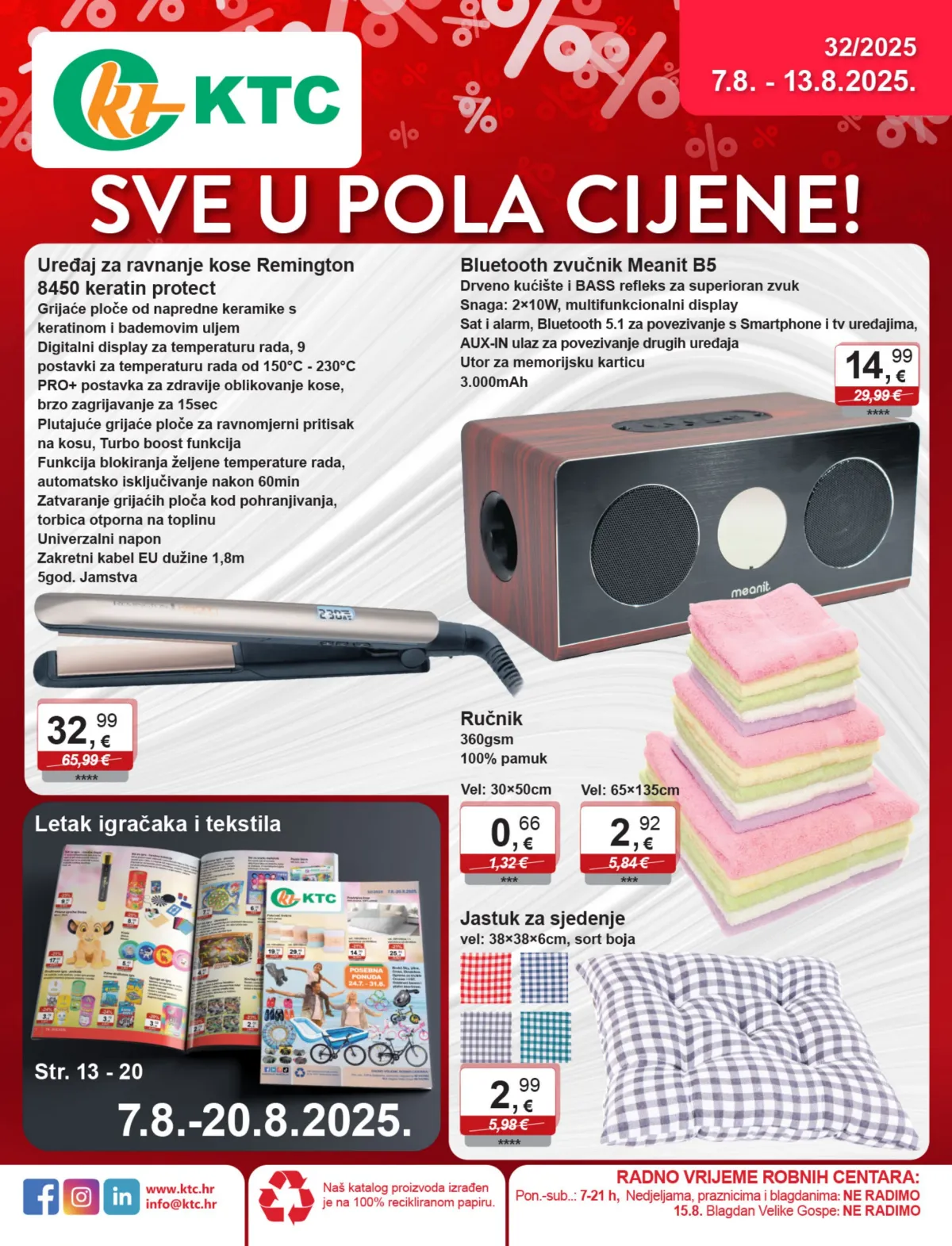 Prelistajte katalog KTC - Sve u pola cijene, vrijedi od 07.08. do 13.08.