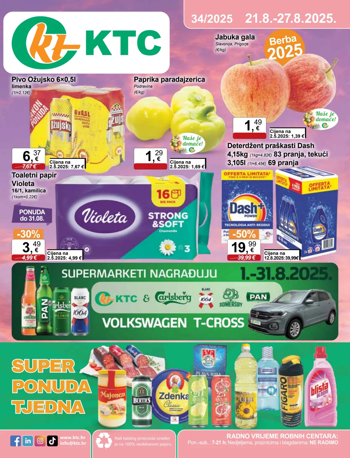Prelistajte katalog KTC, vrijedi od 21.08. do 27.08.