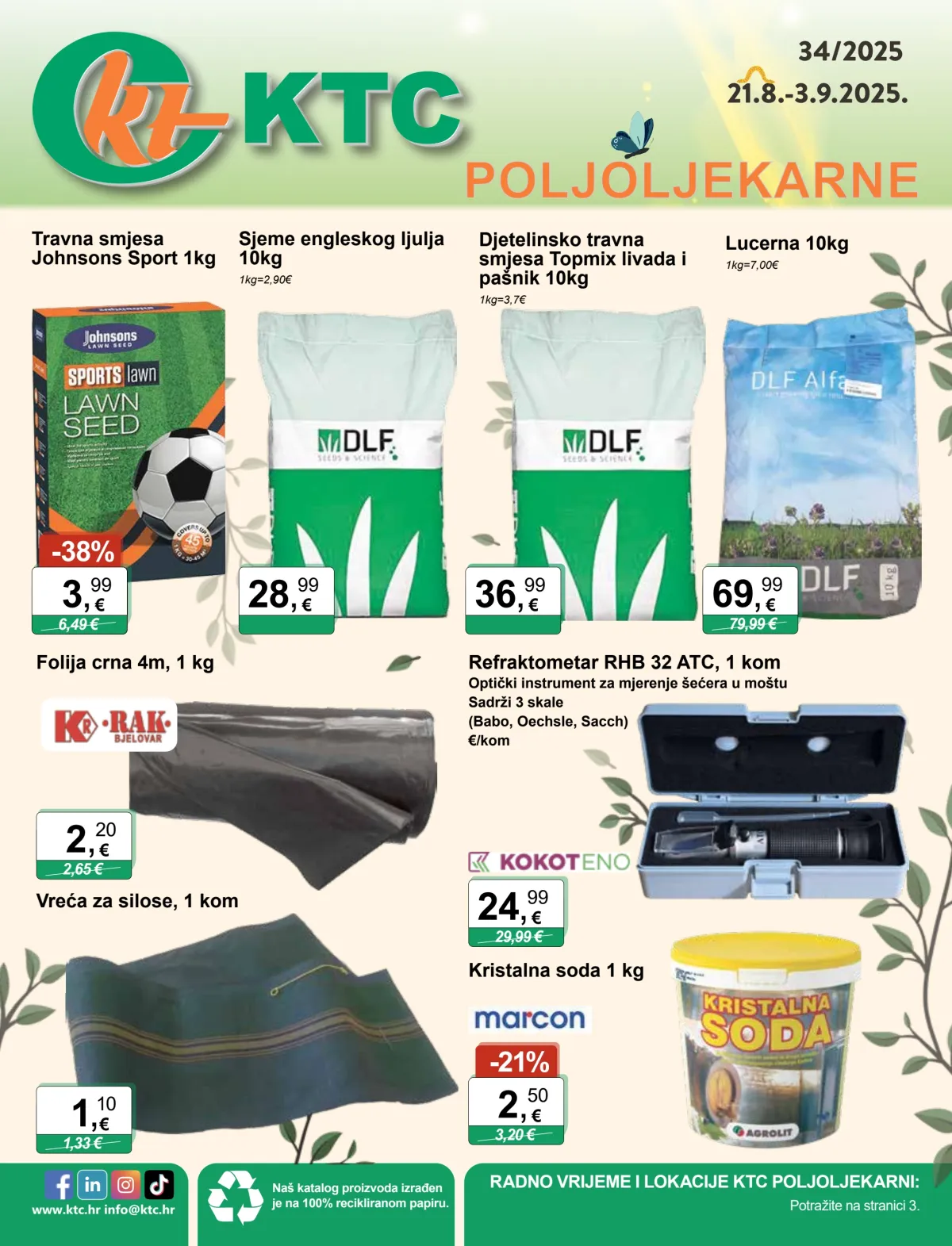 Prelistajte katalog KTC - Poljoljekarne, vrijedi od 21.08. do 03.09.