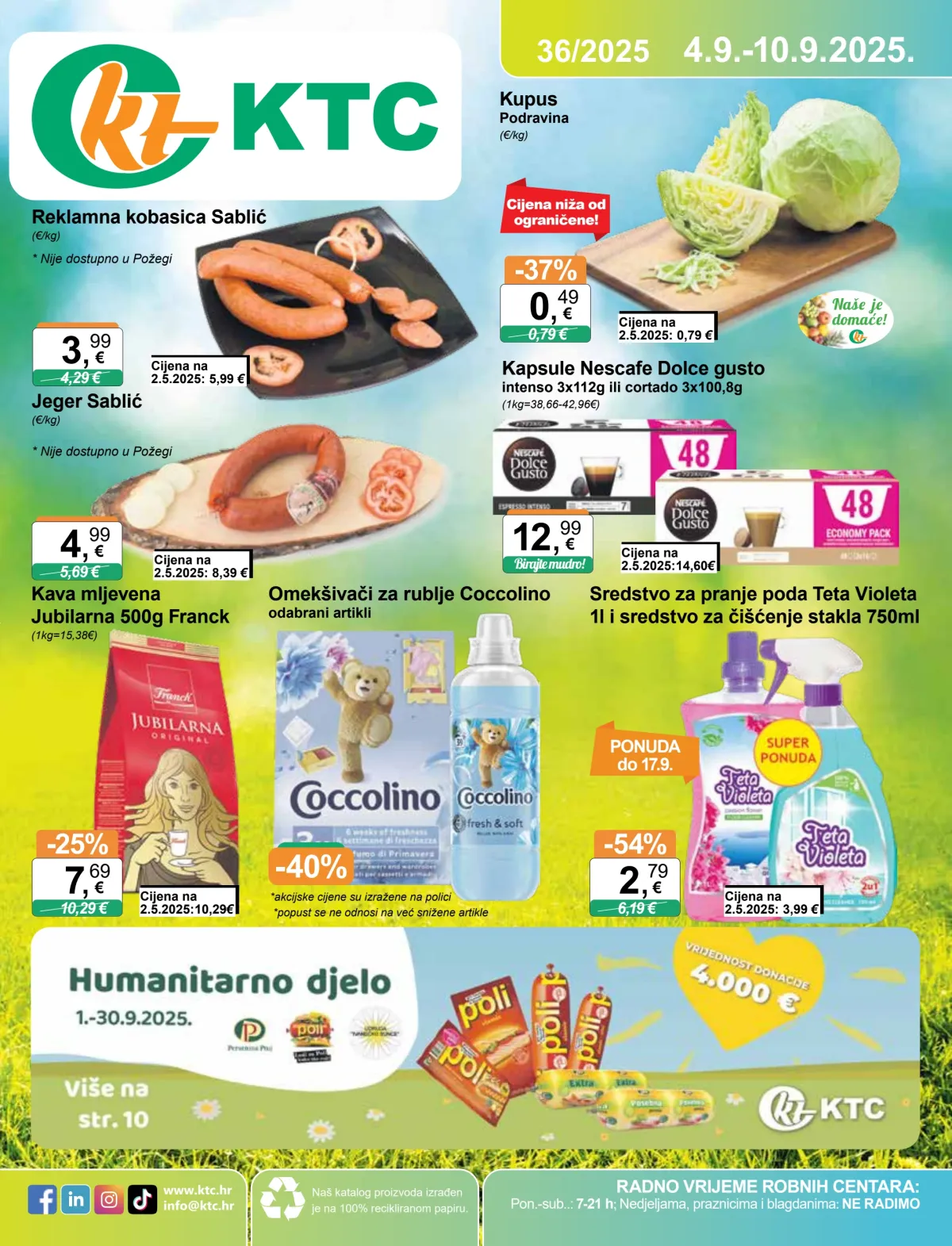 Prelistajte katalog KTC, vrijedi od 04.09. do 10.09.