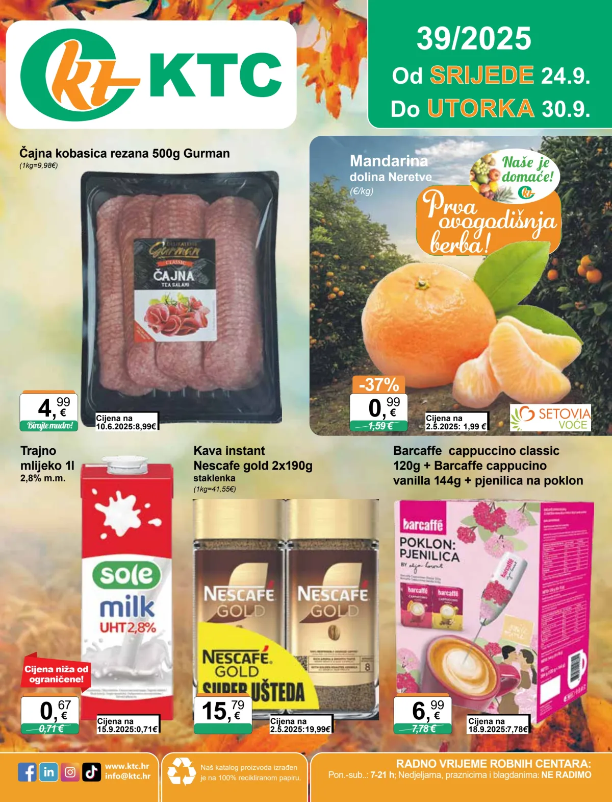 Prelistajte katalog KTC, vrijedi od 24.09. do 30.09.