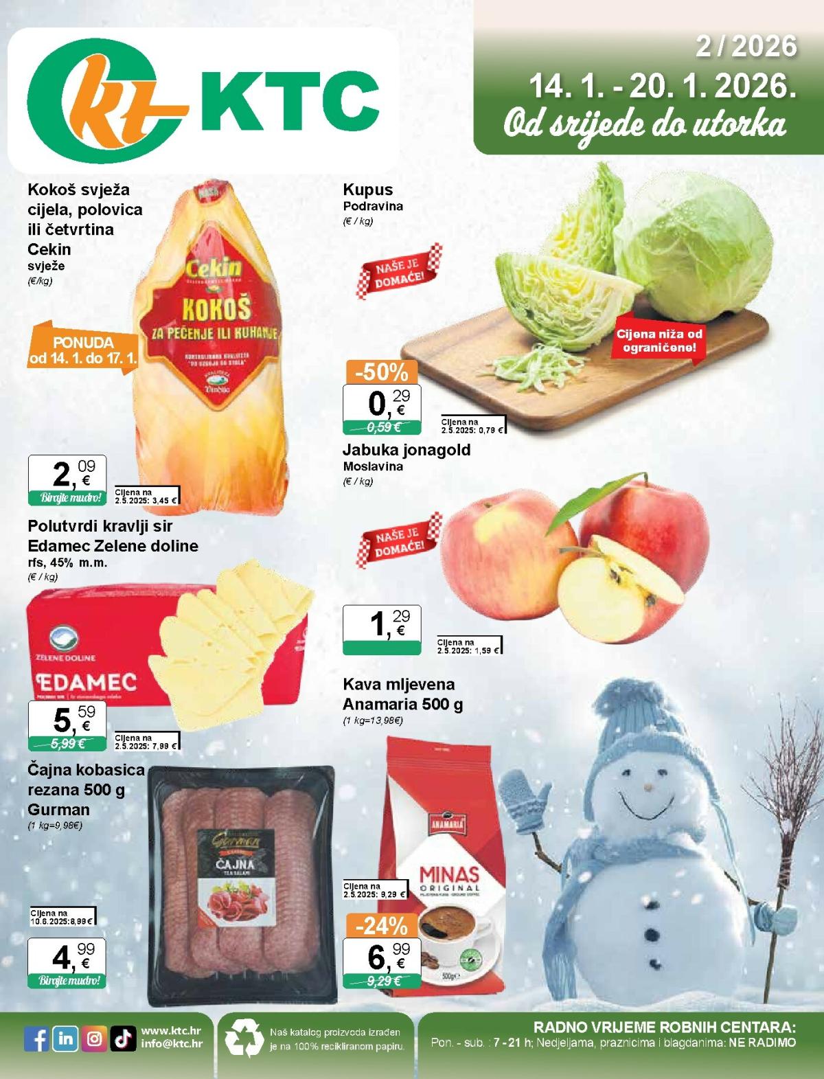 Prelistajte katalog KTC, vrijedi od 14.01. do 20.01.