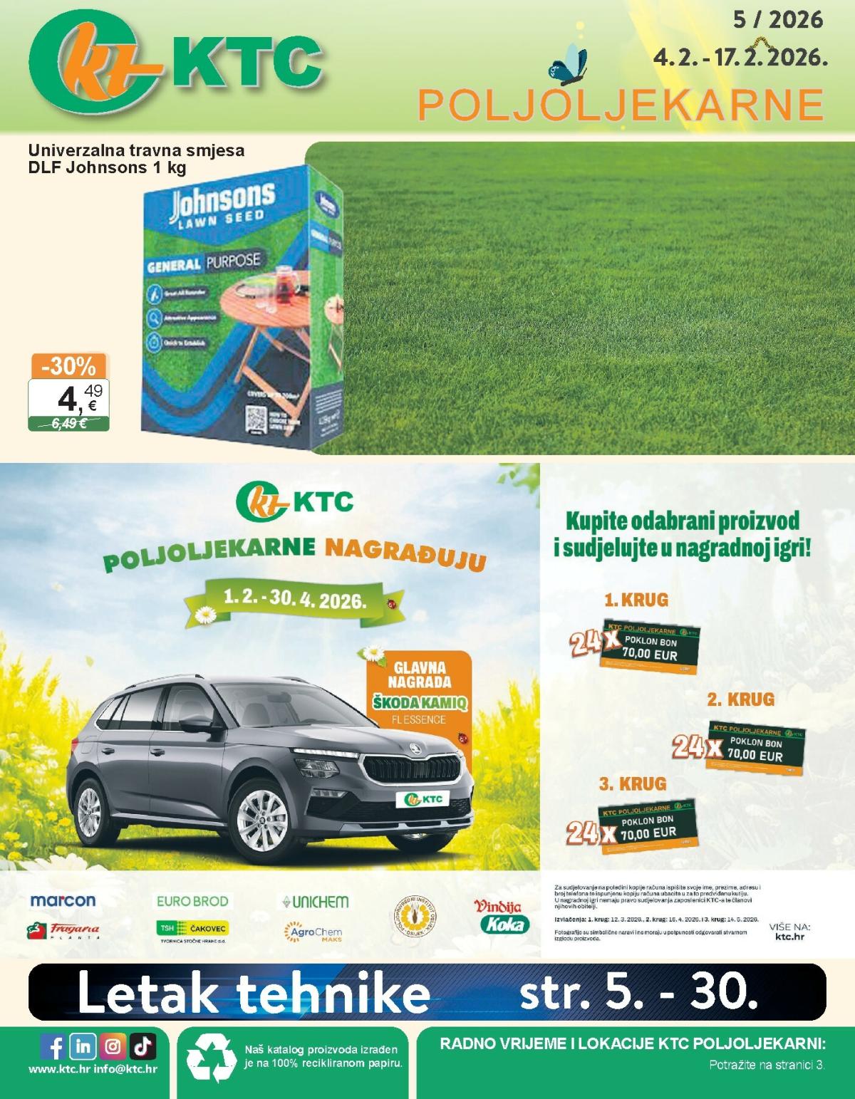Prelistajte katalog KTC - Poljoljekarne, vrijedi od 04.02.2026 do 17.02.2026