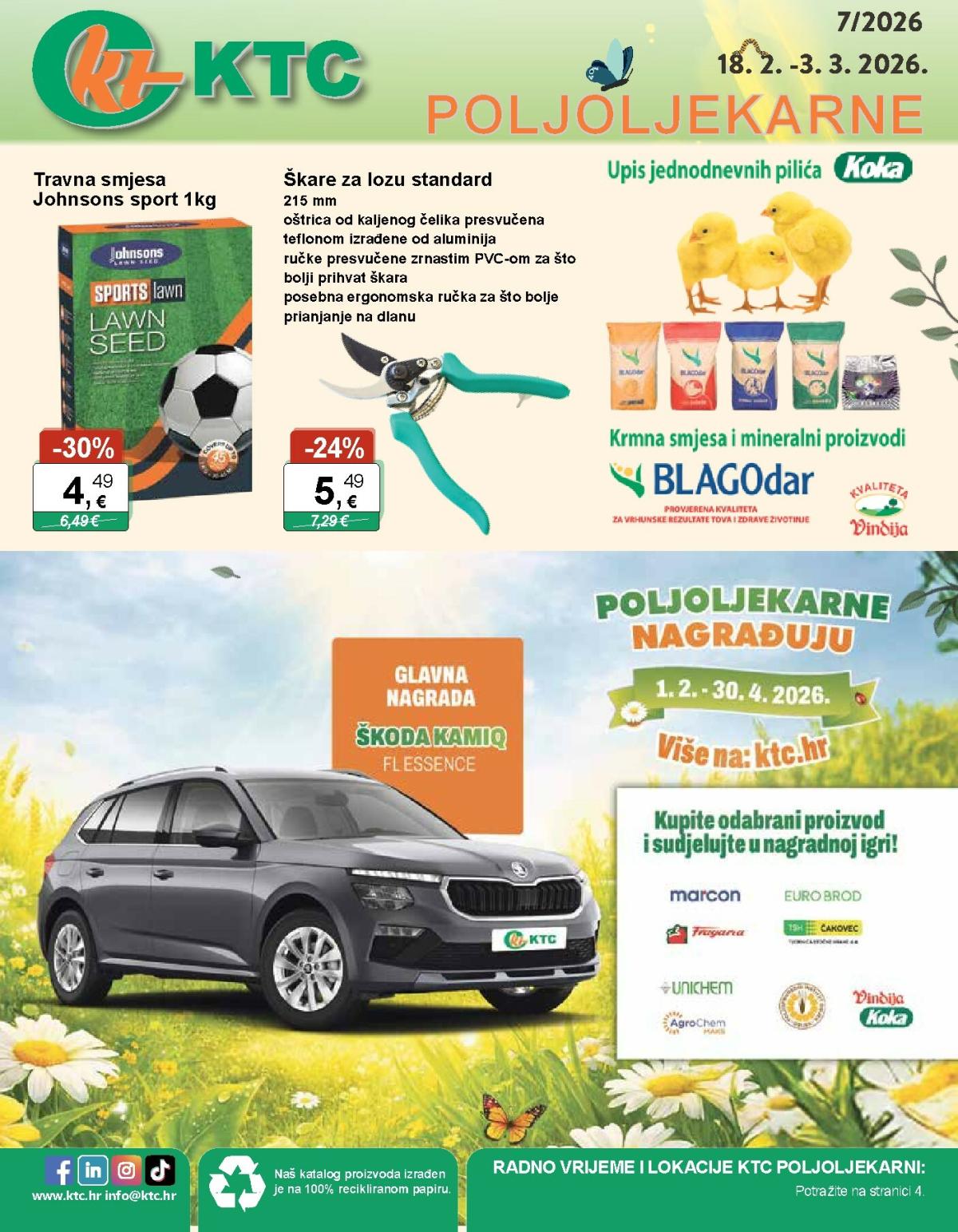 Prelistajte katalog KTC - Poljoljekarne, vrijedi od 18.02.2026 do 03.03.2026