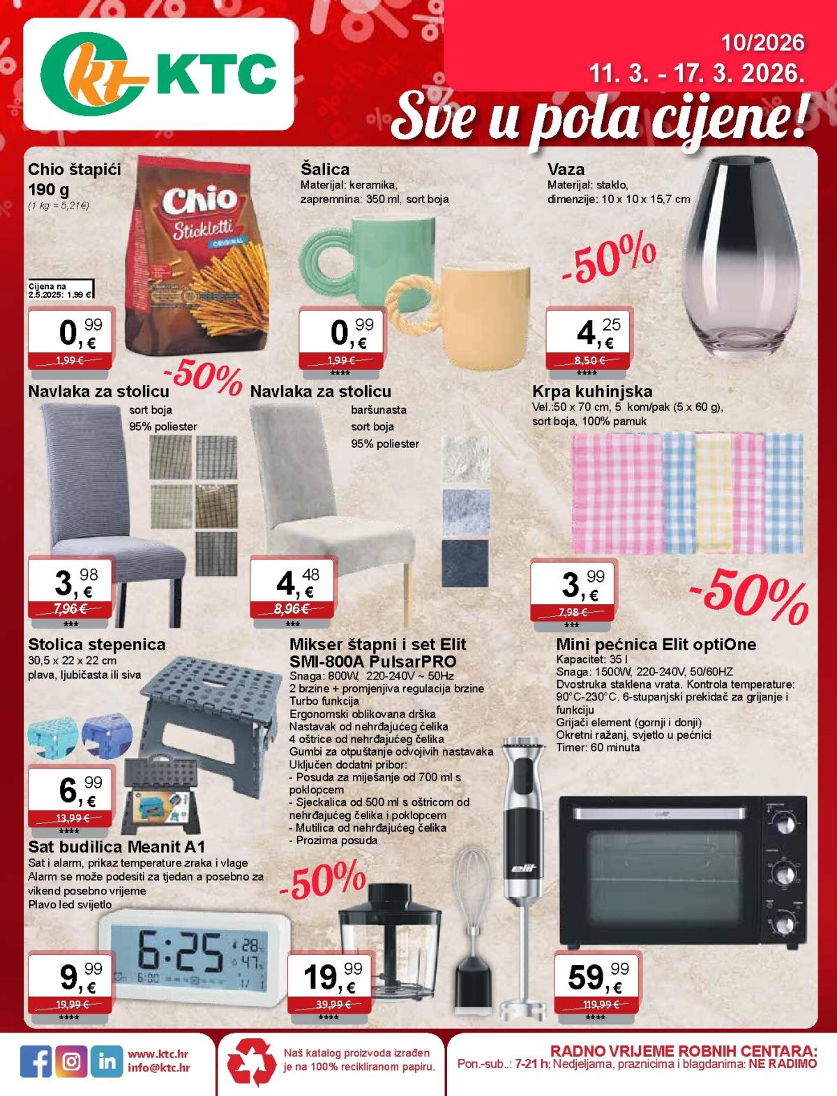 Prelistajte katalog KTC - Tehnika I Posuđe, vrijedi od 11.03.2026 do 17.03.2026