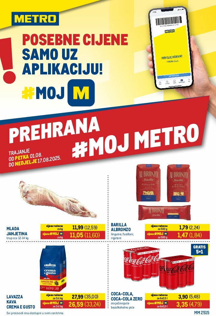 Prelistajte katalog Metro - Prehrana, vrijedi od 01.08. do 17.08.