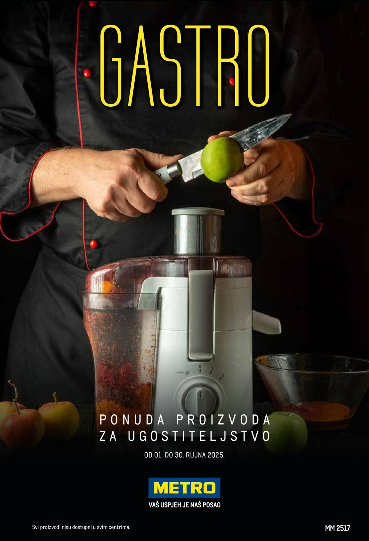 Prelistajte katalog Metro - Gastro, vrijedi od 01.09. do 30.09.