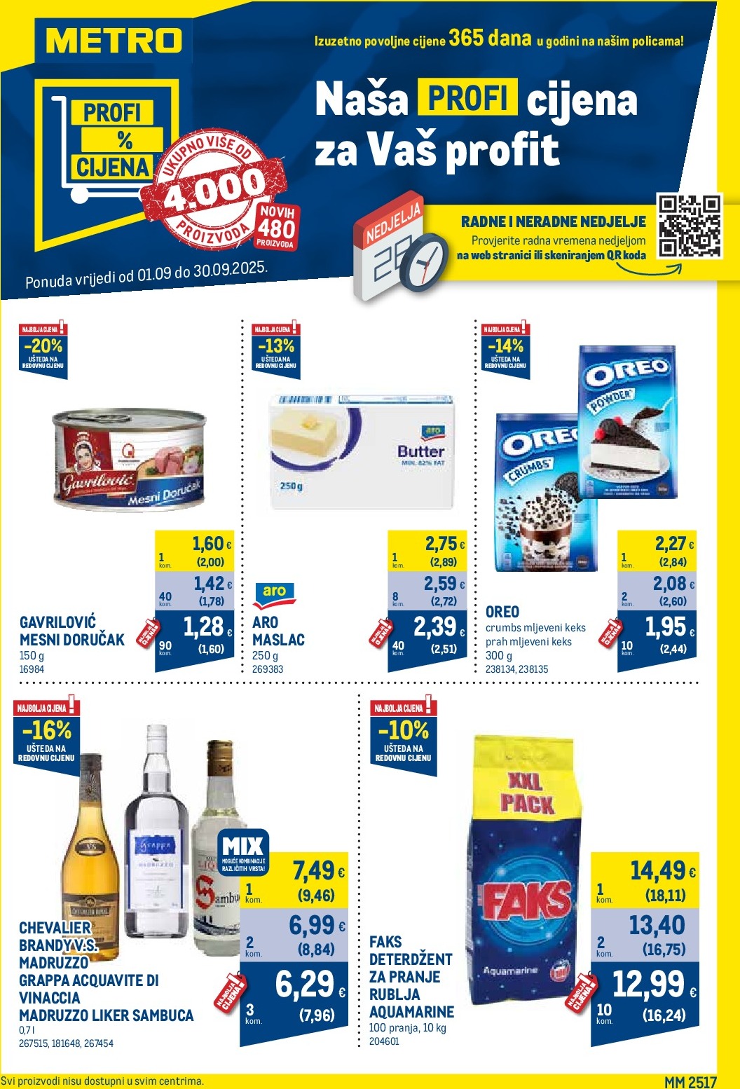 Prelistajte katalog Metro - Profi cijena, vrijedi od 01.09. do 30.09.