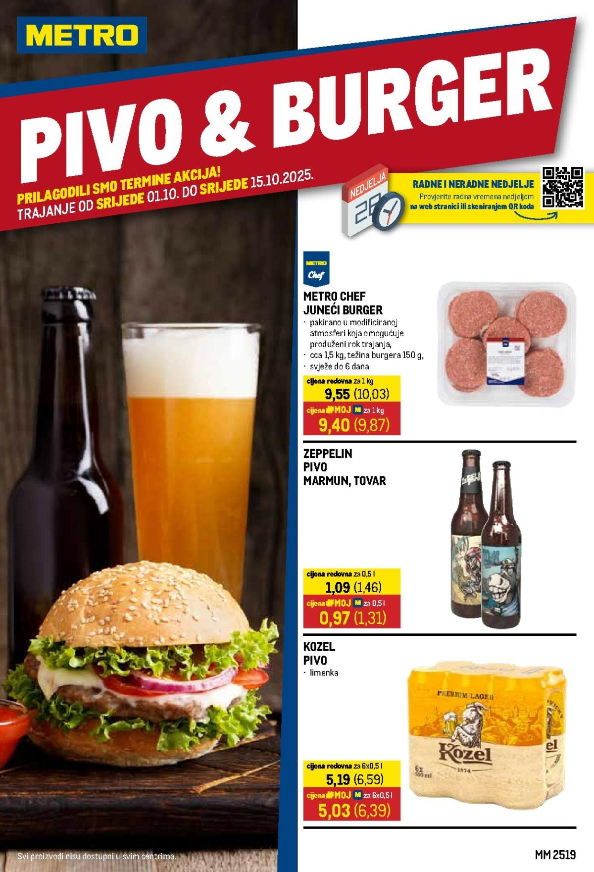 Prelistajte katalog Metro - Pivo & Burger, vrijedi od 01.10. do 15.10.