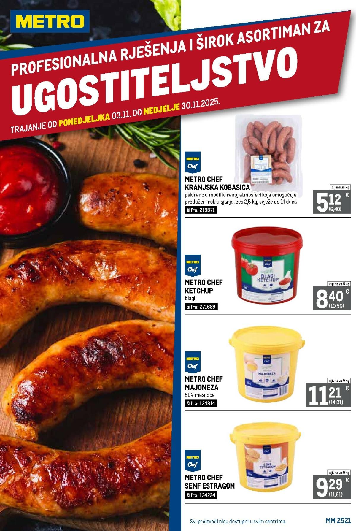 Prelistajte katalog Metro - Profesionalna rješenja za ugostiteljstvo, vrijedi od 03.11. do 30.11.