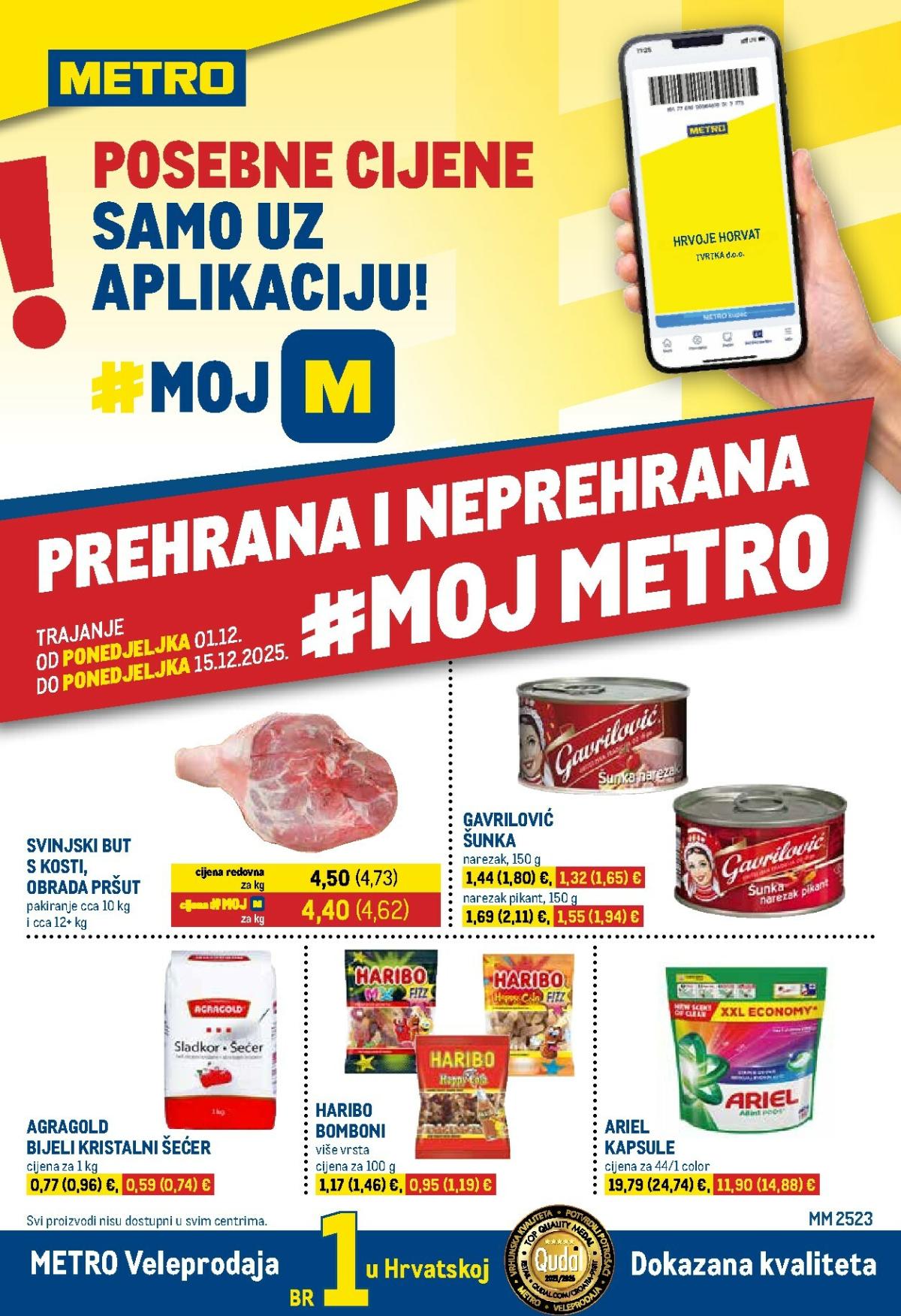 Prelistajte katalog Metro - Prehrana i neprehrana, vrijedi od 01.12. do 15.12.