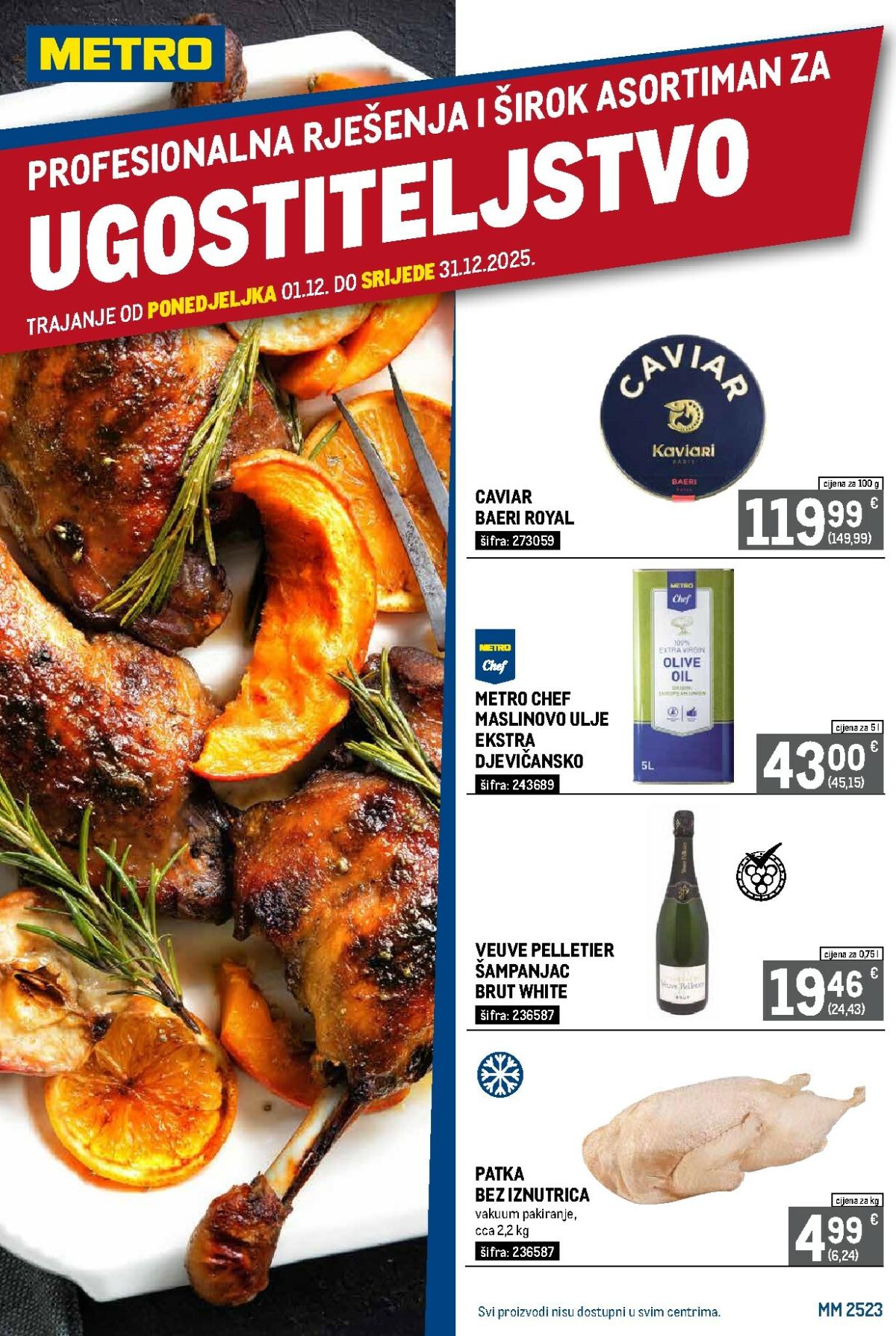 Prelistajte katalog Metro - Profesionalna rješenja za ugostiteljstvo, vrijedi od 01.12. do 31.12.