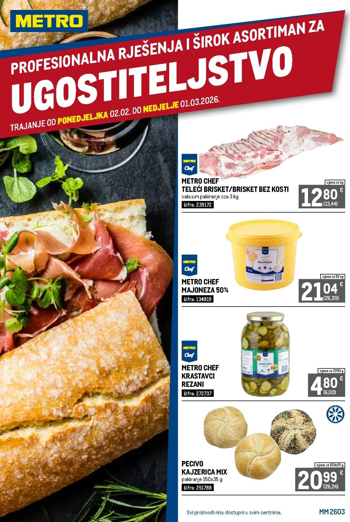 Prelistajte katalog Metro - Profesionalna rješenja za ugostiteljstvo, vrijedi od 02.02.2026 do 01.03.2026
