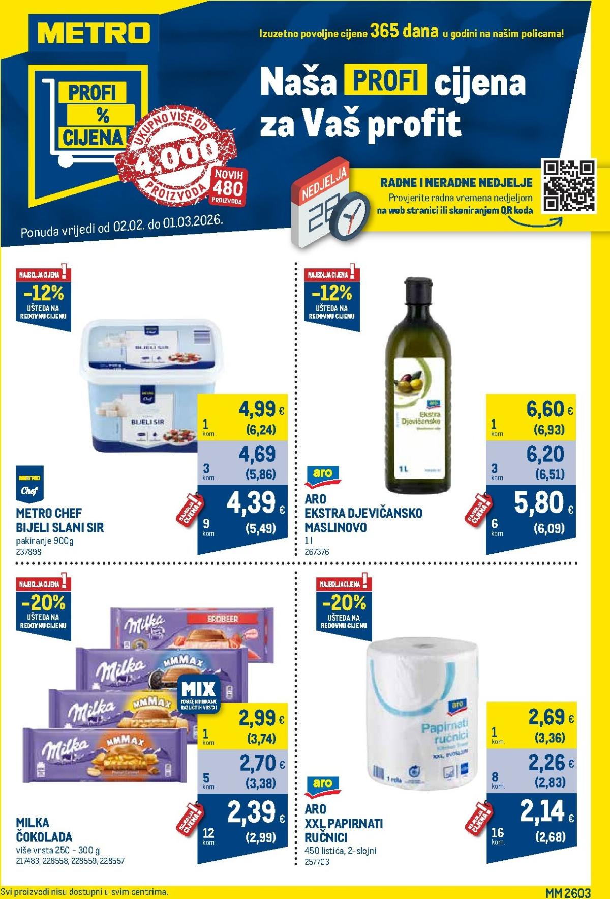 Prelistajte katalog Metro - Profi cijena, vrijedi od 02.02.2026 do 01.03.2026