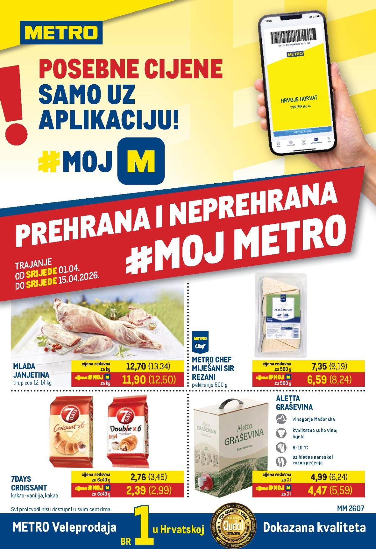 Prelistajte katalog Metro, vrijedi od 01.04.2026 do 15.04.2026