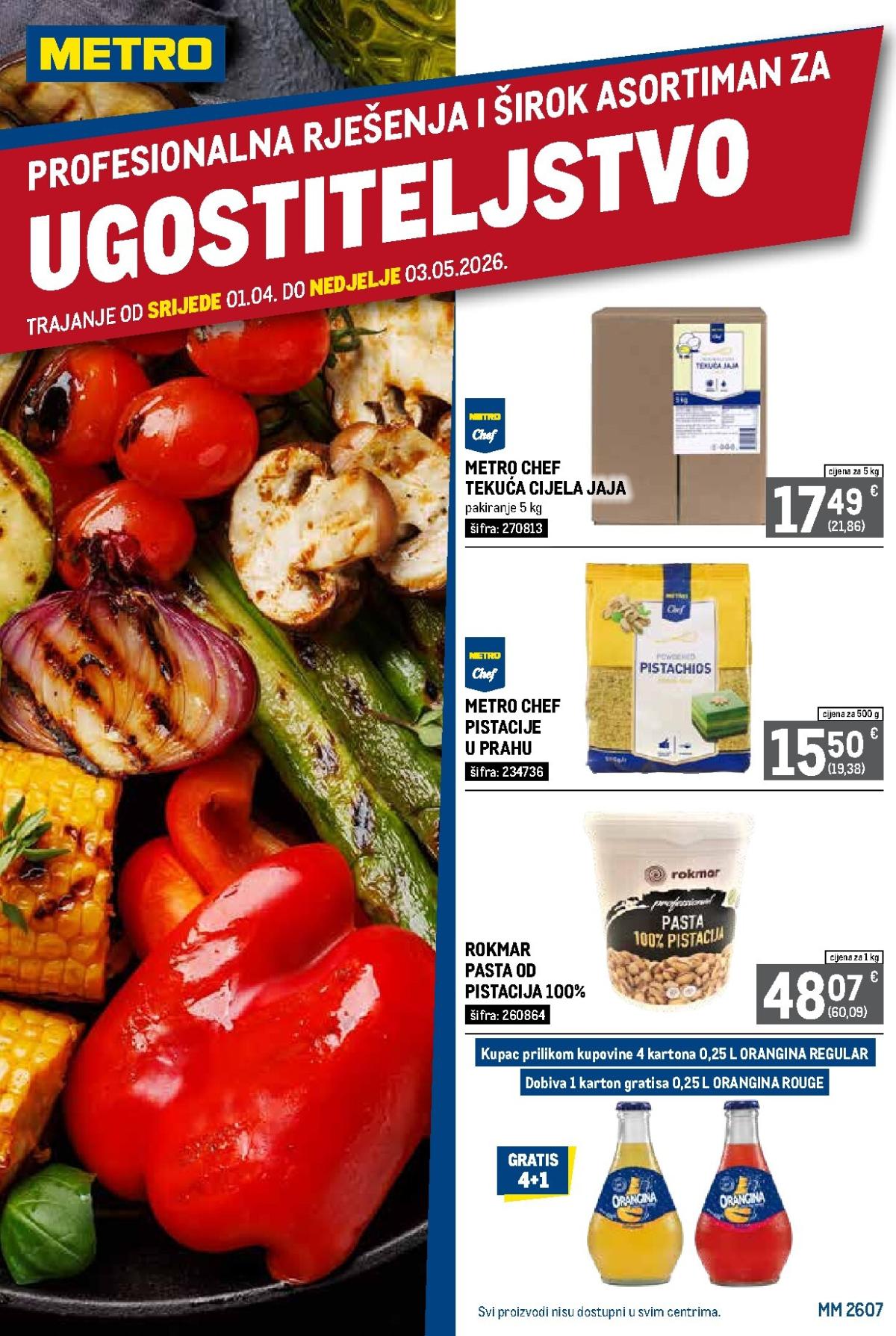 Prelistajte katalog Metro - Profesionalna rješenja za ugostiteljstvo, vrijedi od 01.04.2026 do 03.05.2026
